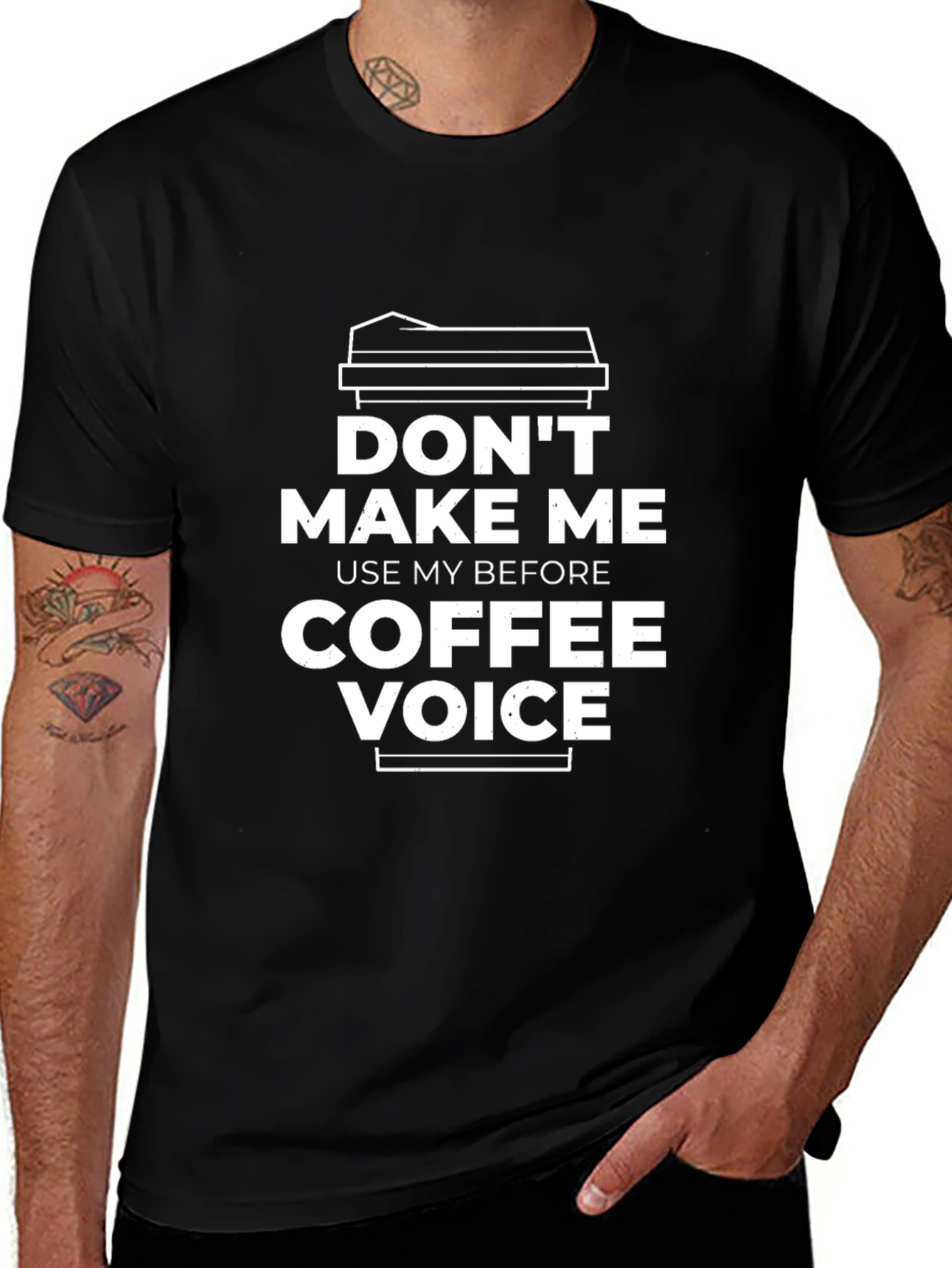 Dont Make Me Use My Coffee Voice T-Shirt