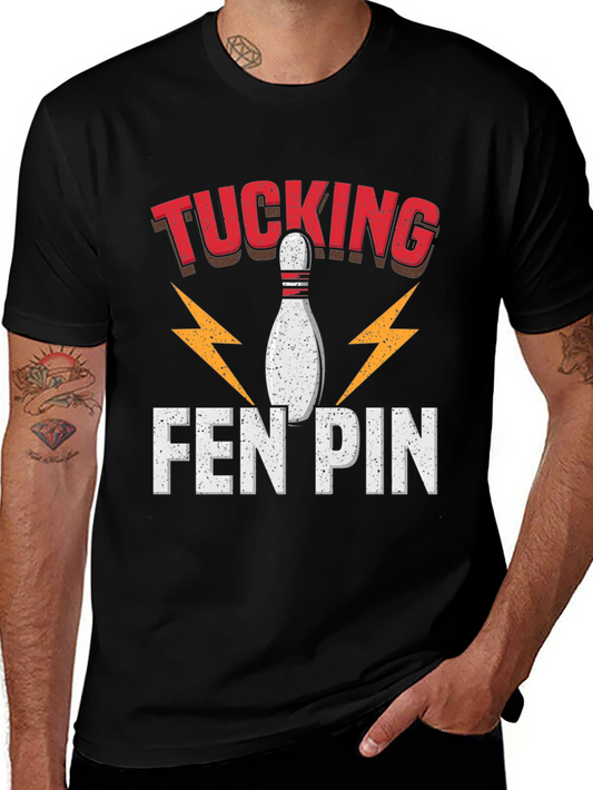 Fun Bowling Strike Graphic Tee Shirt