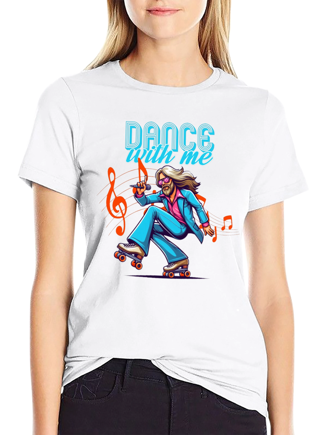 Retro Roller Disco T-Shirt - Dance With Me!