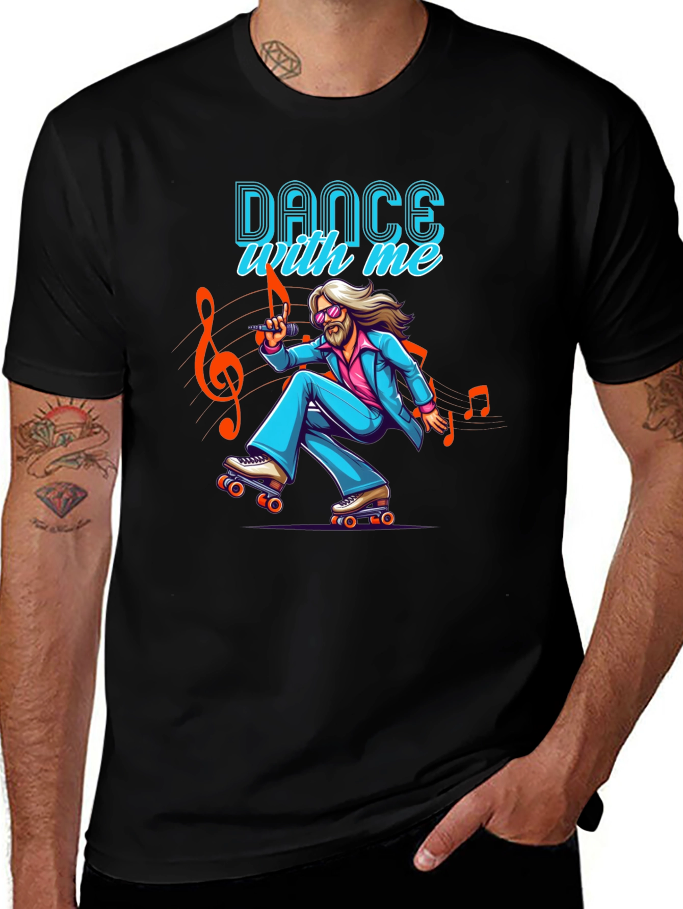 Retro Roller Disco T-Shirt - Dance With Me!