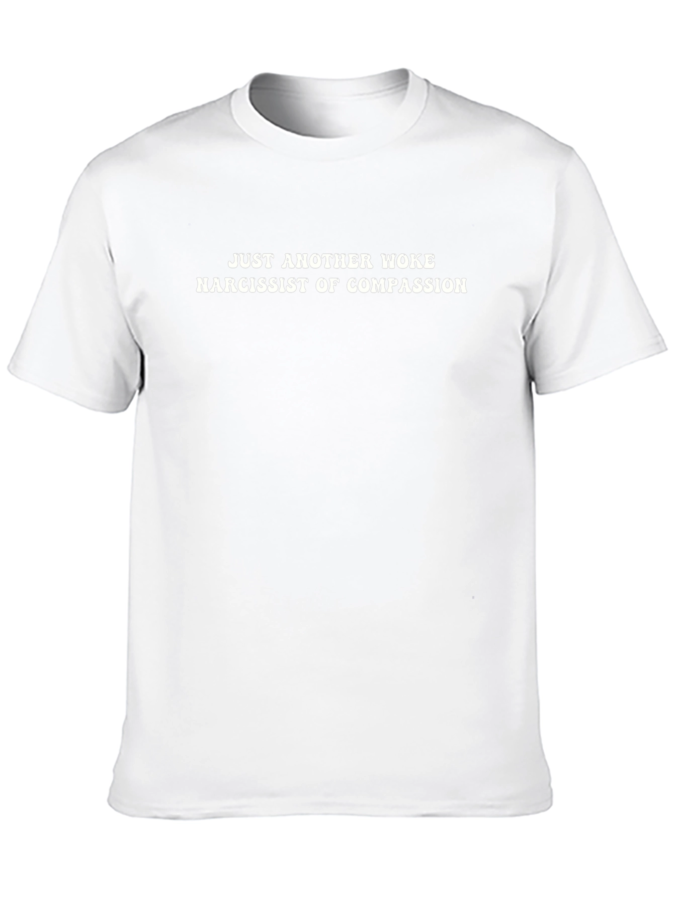 Woke Narcissist of Compassion Graphic Tee - Black