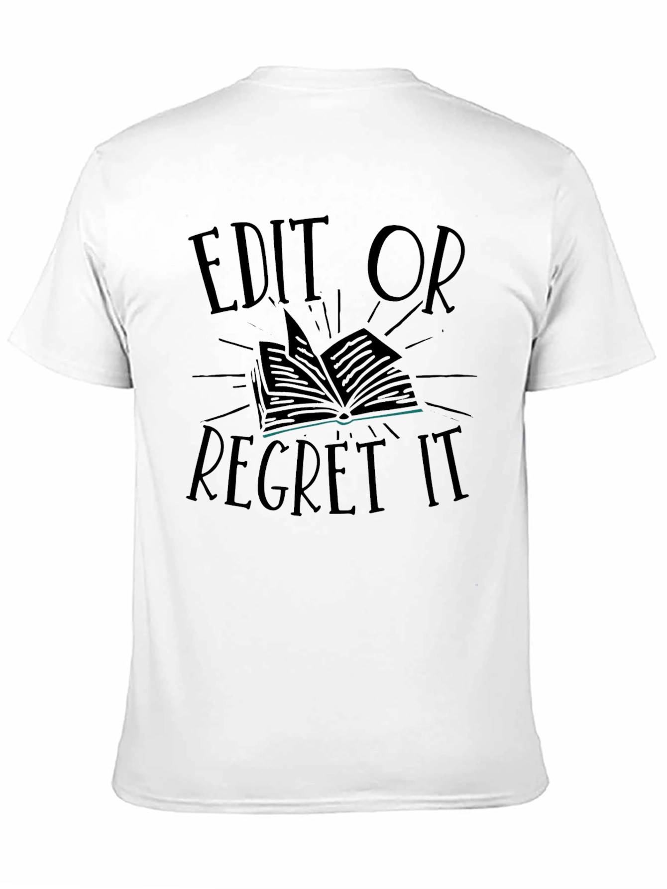 Edit or Regret It Black Graphic Tee