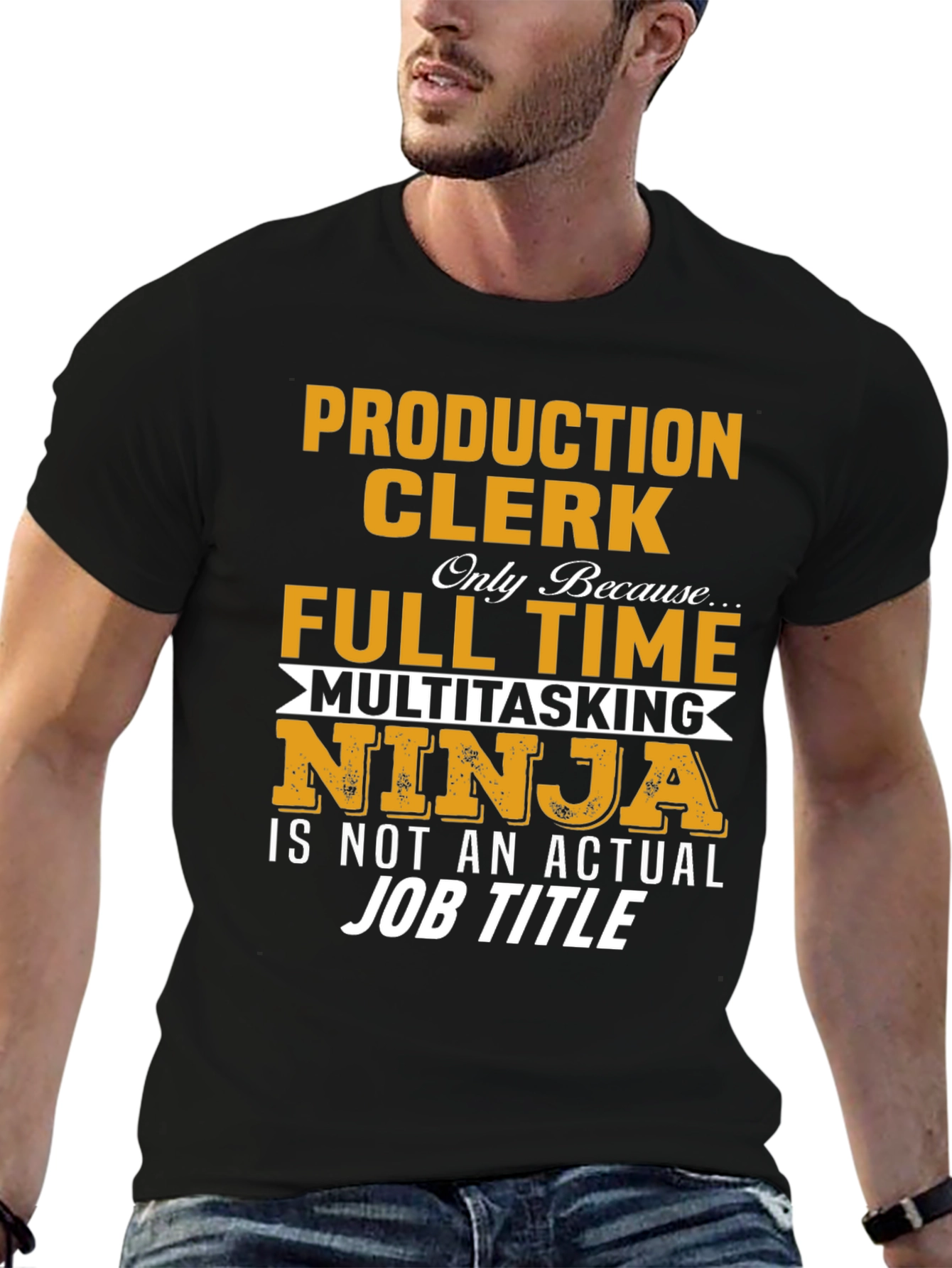 Production Clerk T-Shirt - Full Time Ninja!