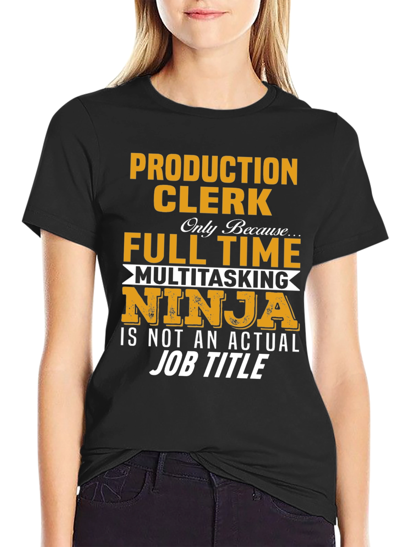 Production Clerk T-Shirt - Full Time Ninja!