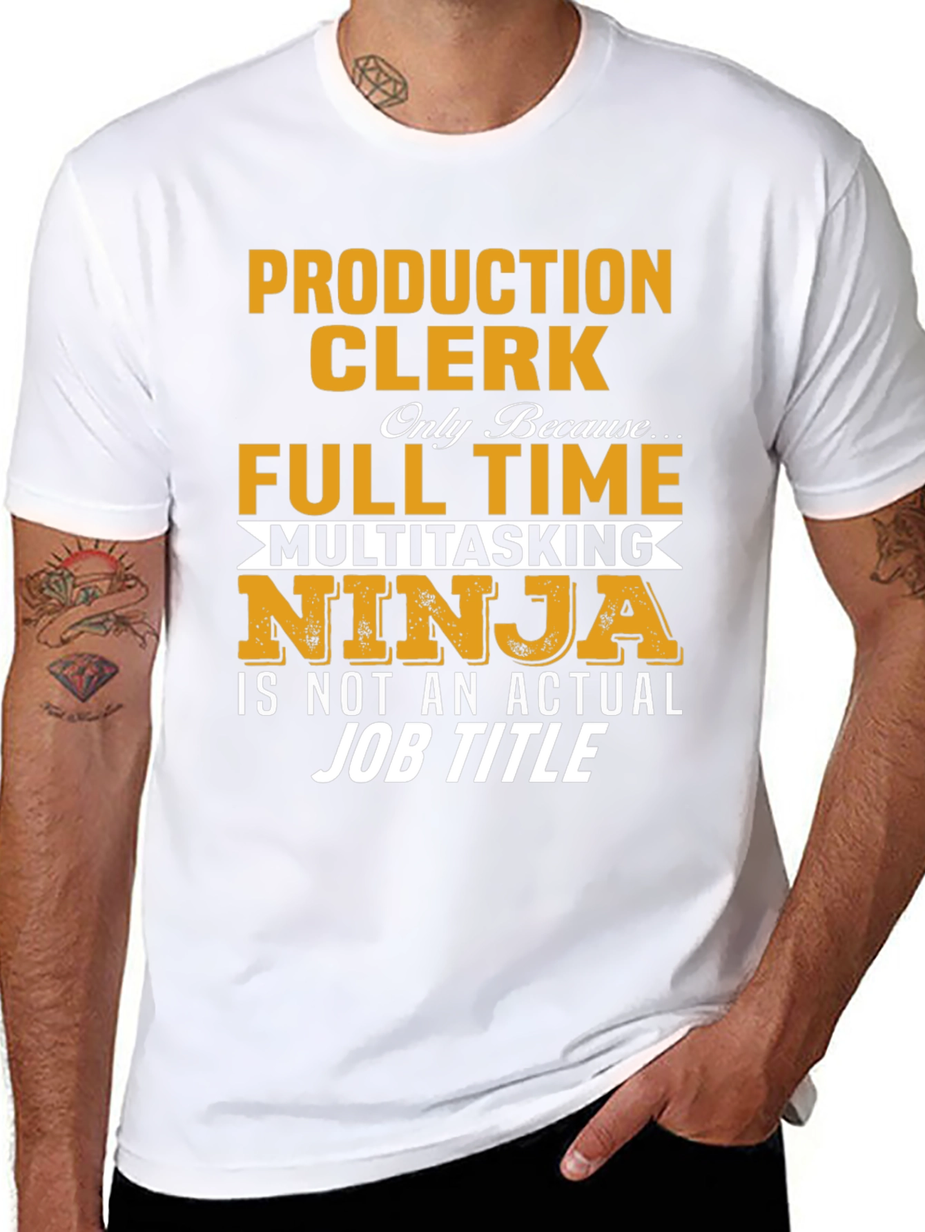 Production Clerk T-Shirt - Full Time Ninja!