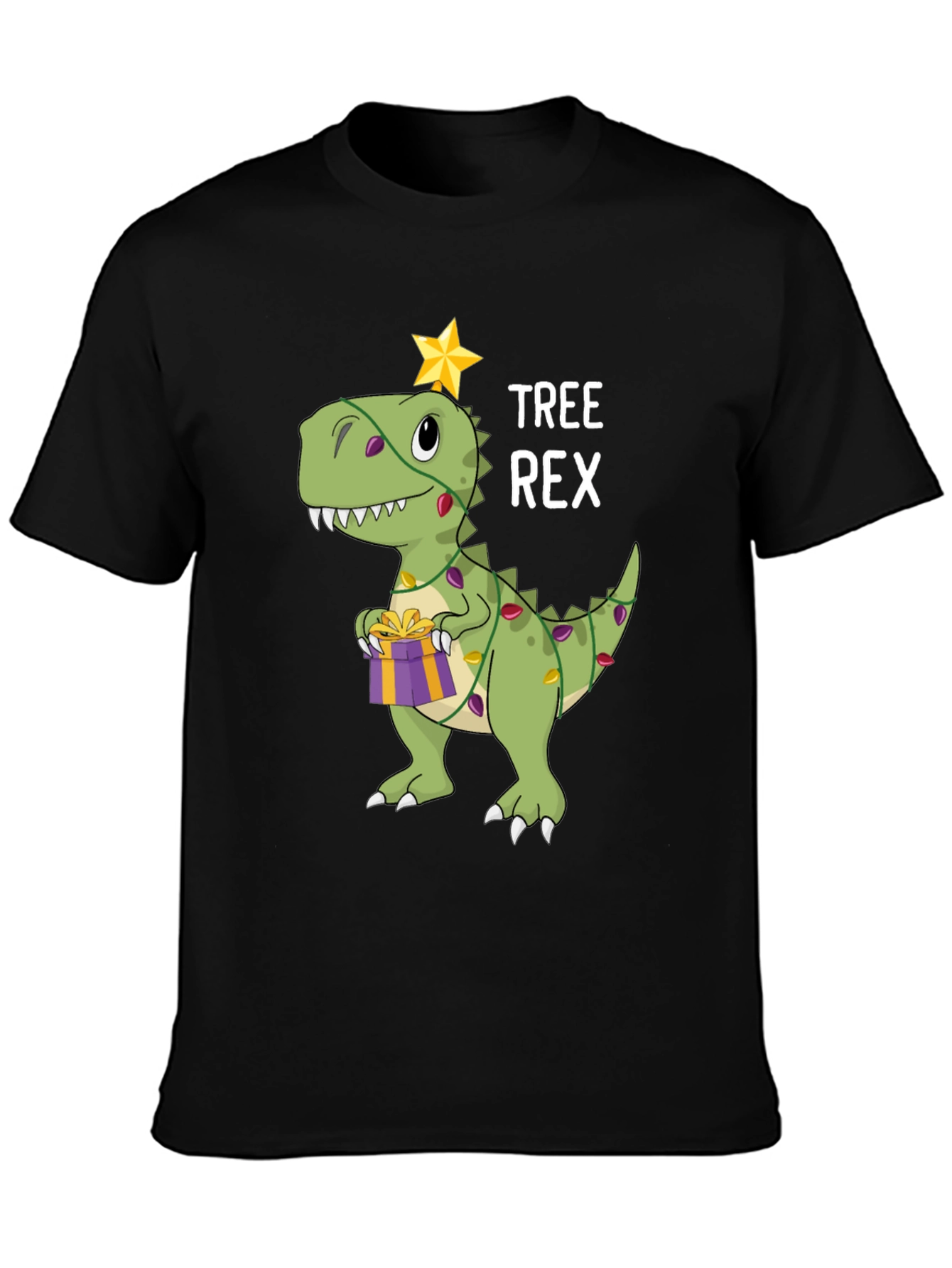 Tree Rex Dinosaur Christmas Graphic T-Shirt