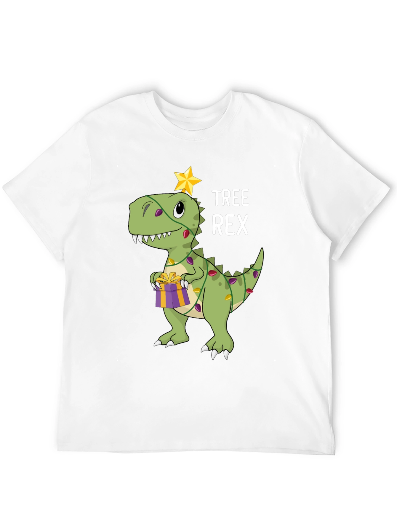 Tree Rex Dinosaur Christmas Graphic T-Shirt