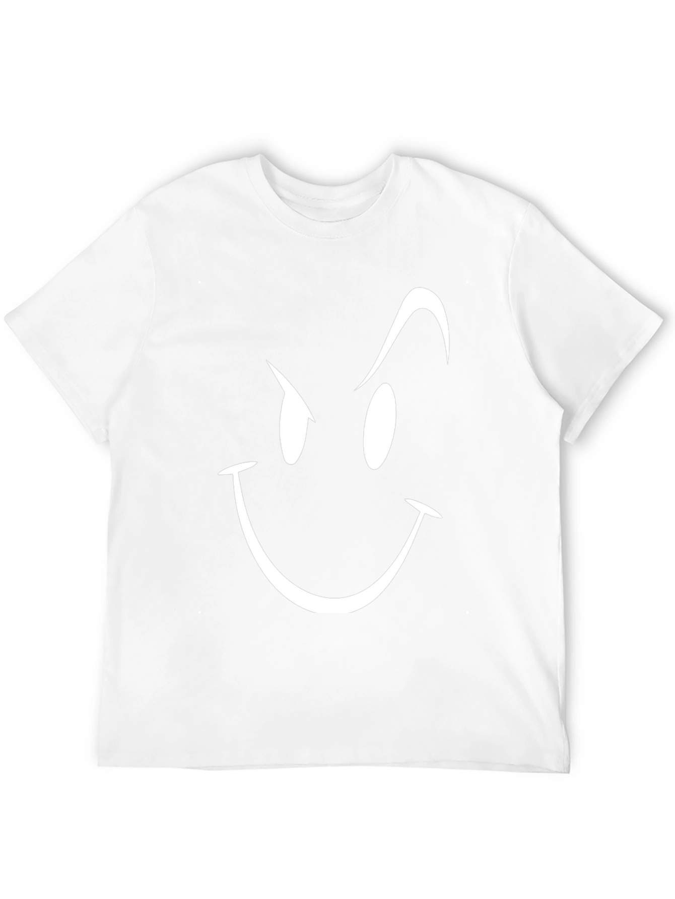 Smirking Face Graphic T-Shirt - Mens Black Tee