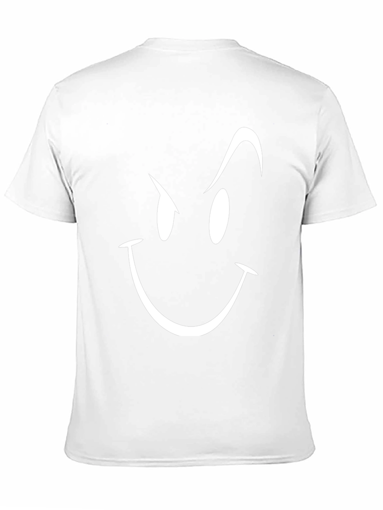 Smirking Face Graphic T-Shirt - Mens Black Tee