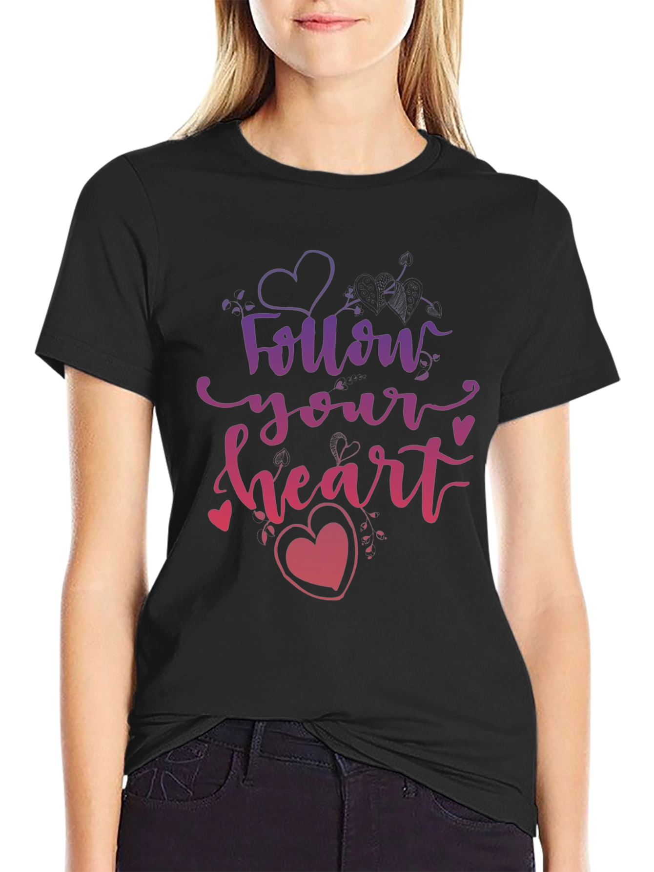 Follow Your Heart Graphic Tee - Stylish Design