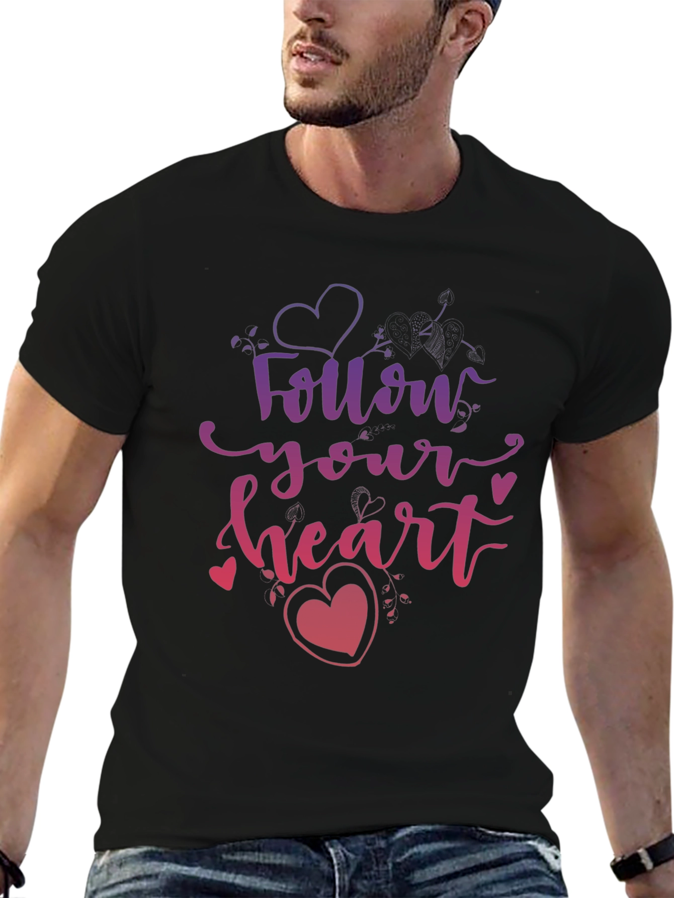 Follow Your Heart Graphic Tee - Stylish Design