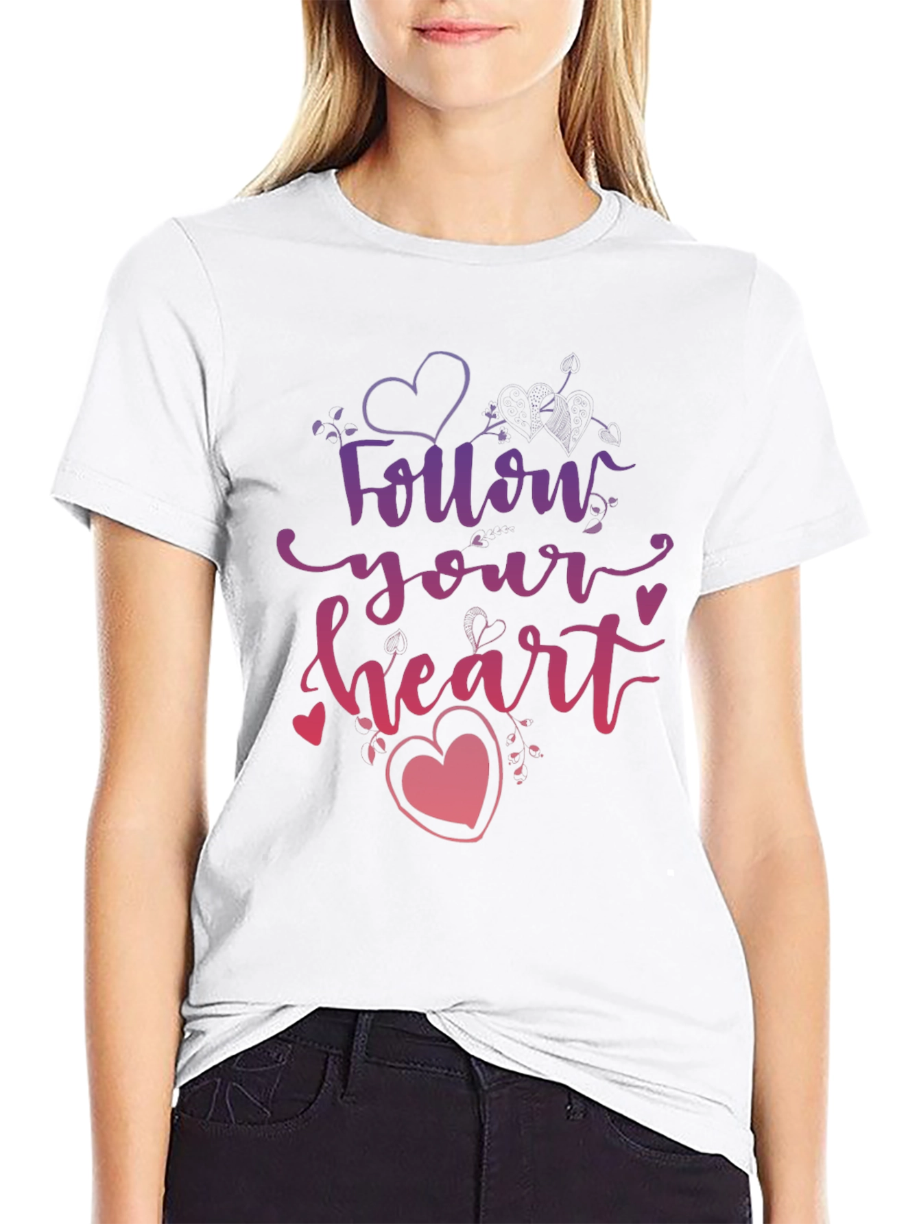 Follow Your Heart Graphic Tee - Stylish Design