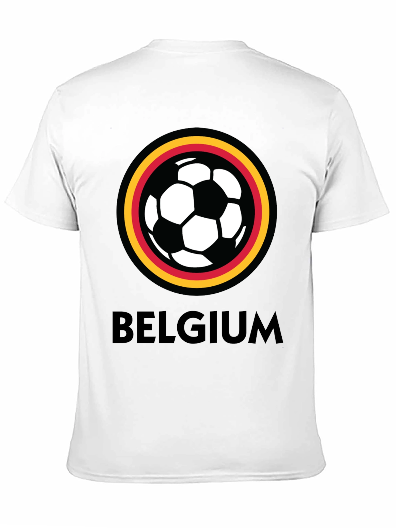 Belgium Soccer Fan T-Shirt - Black Graphic Tee