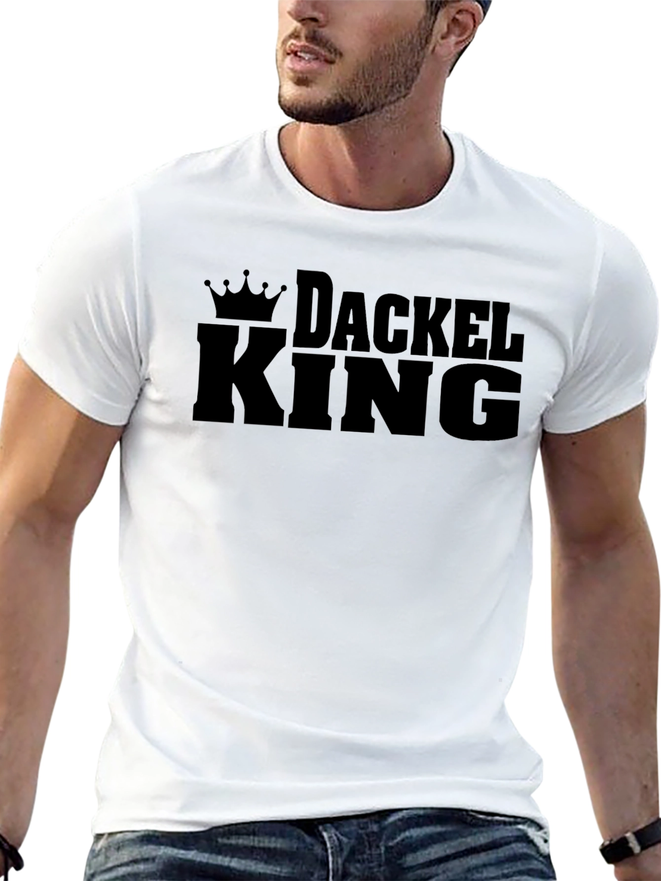 Dackel King Graphic Tee - Dachshund Lover T-Shirt