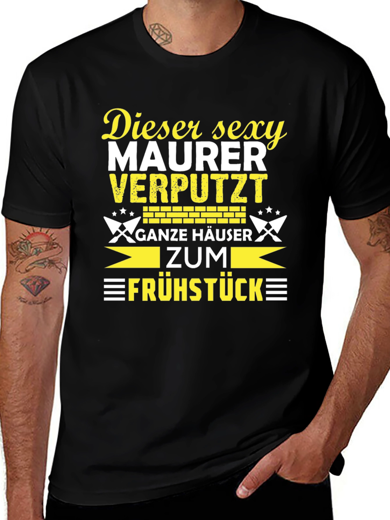 Sexy Bricklayer T-Shirt - Funny Maurer Beruf Shirt