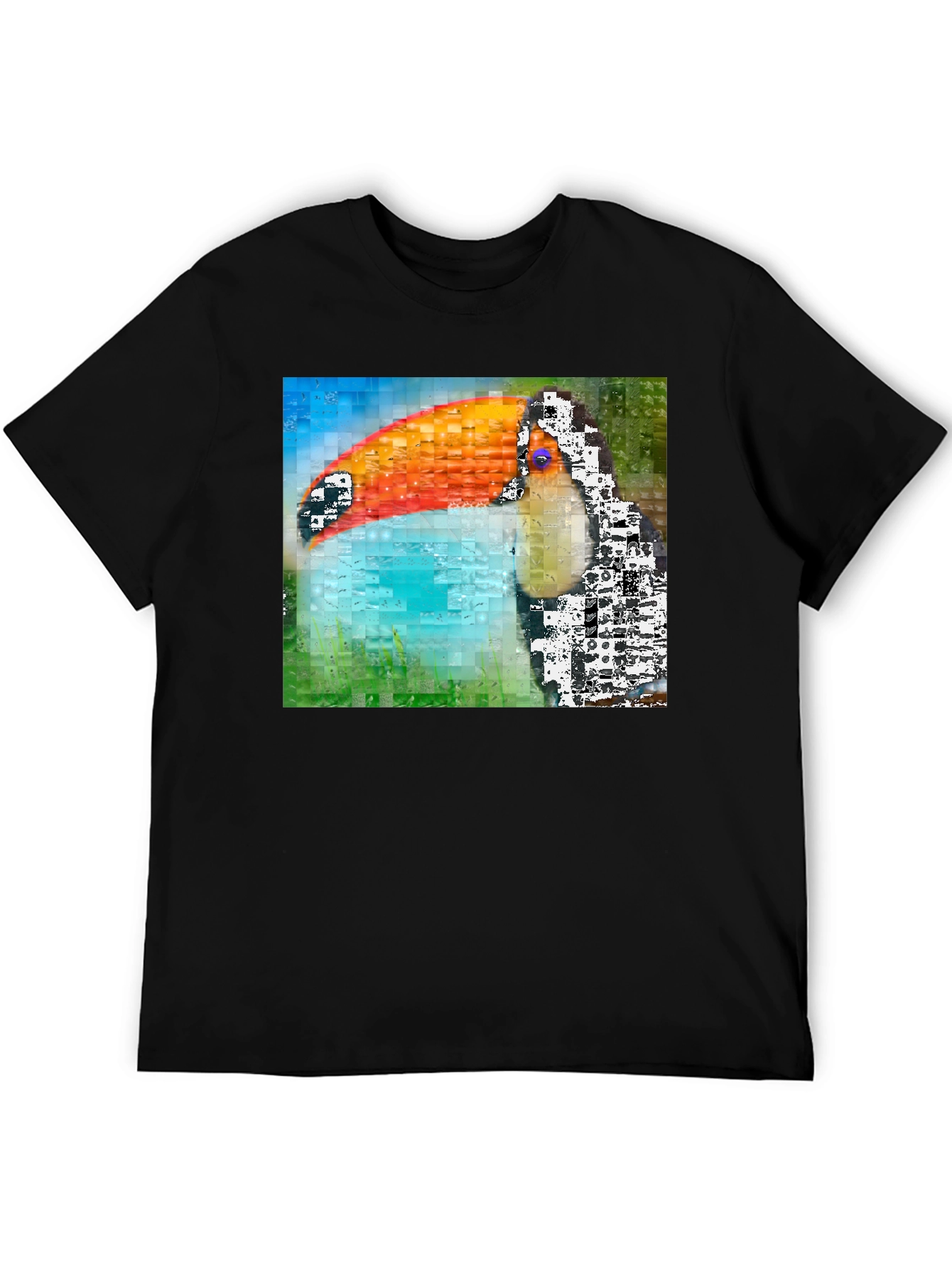 Toucan Mosaic Graphic T-Shirt
