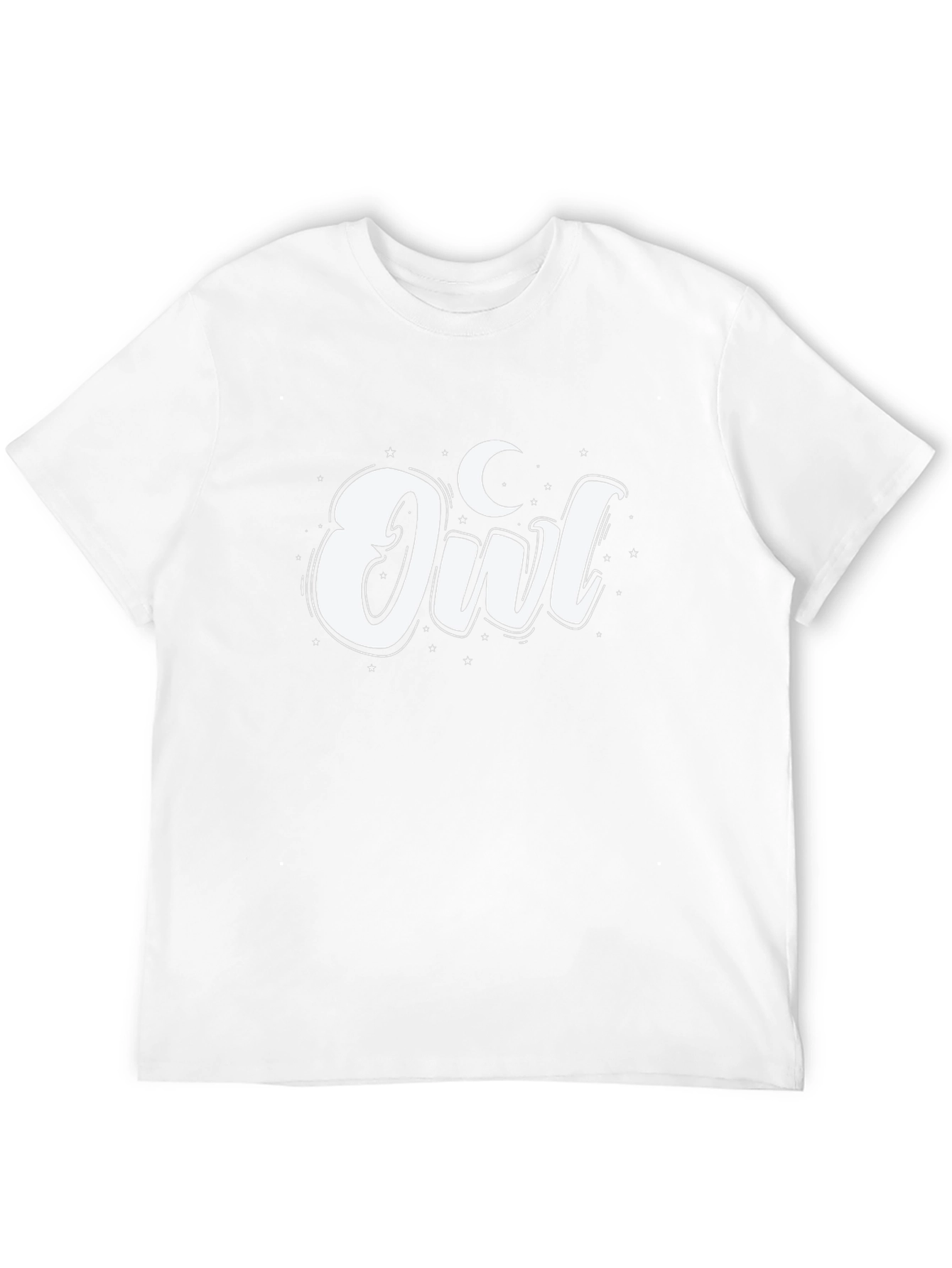 Owl Moon Graphic Tee - Black Cotton Blend