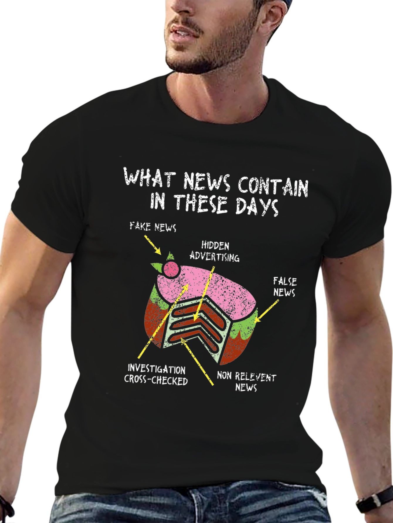 Humorous News Critique T-Shirt