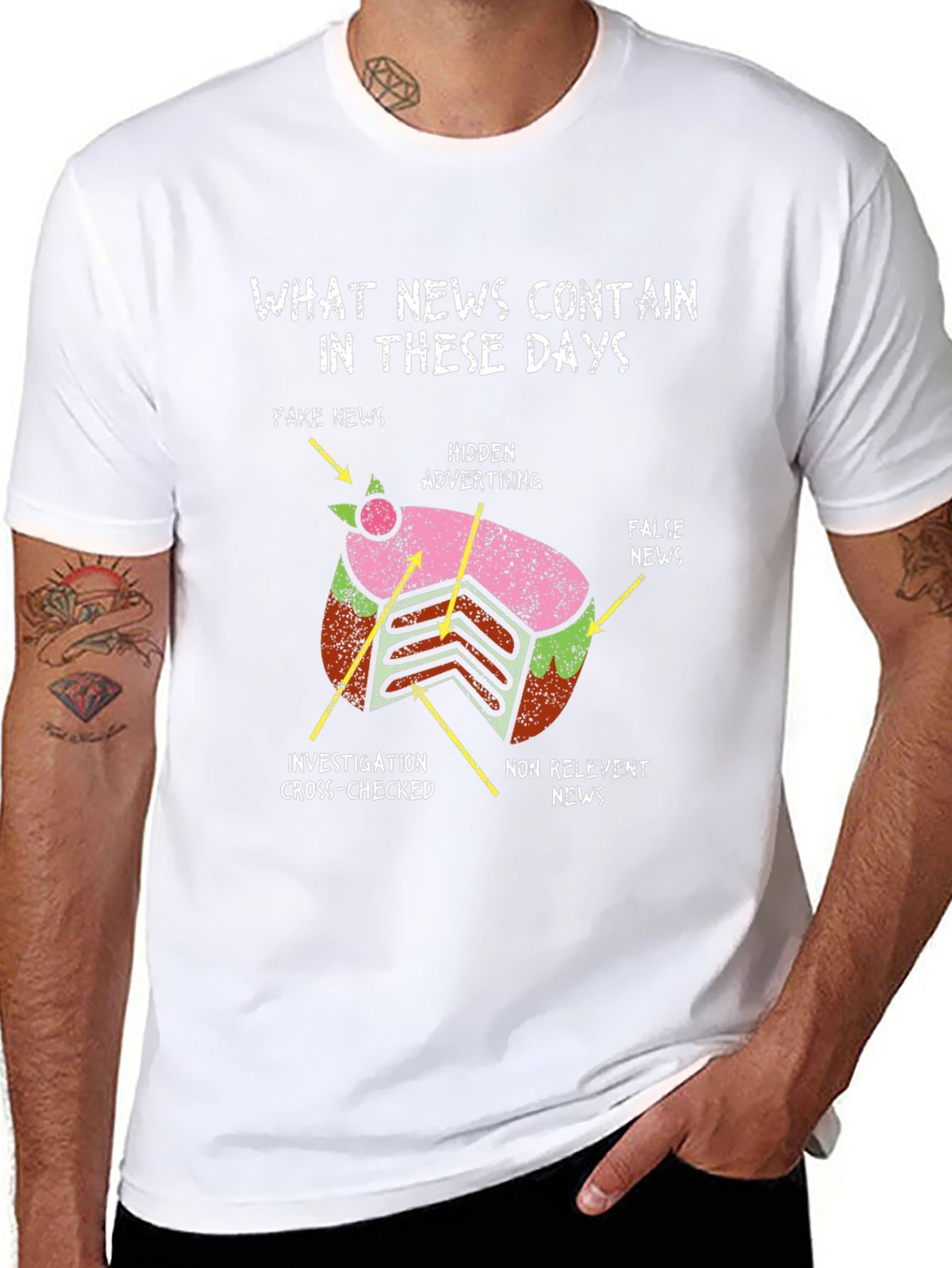 Humorous News Critique T-Shirt