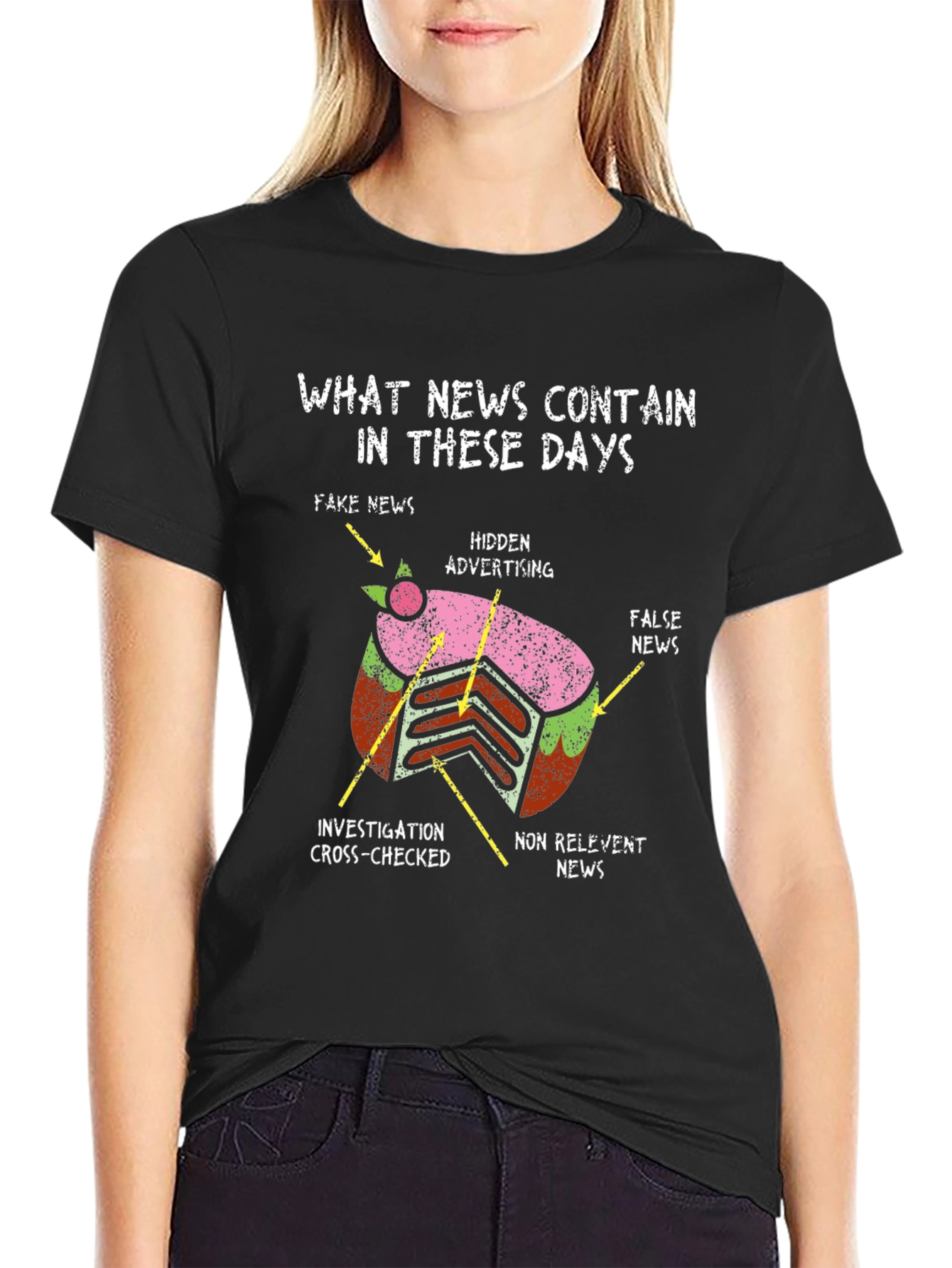 Humorous News Critique T-Shirt