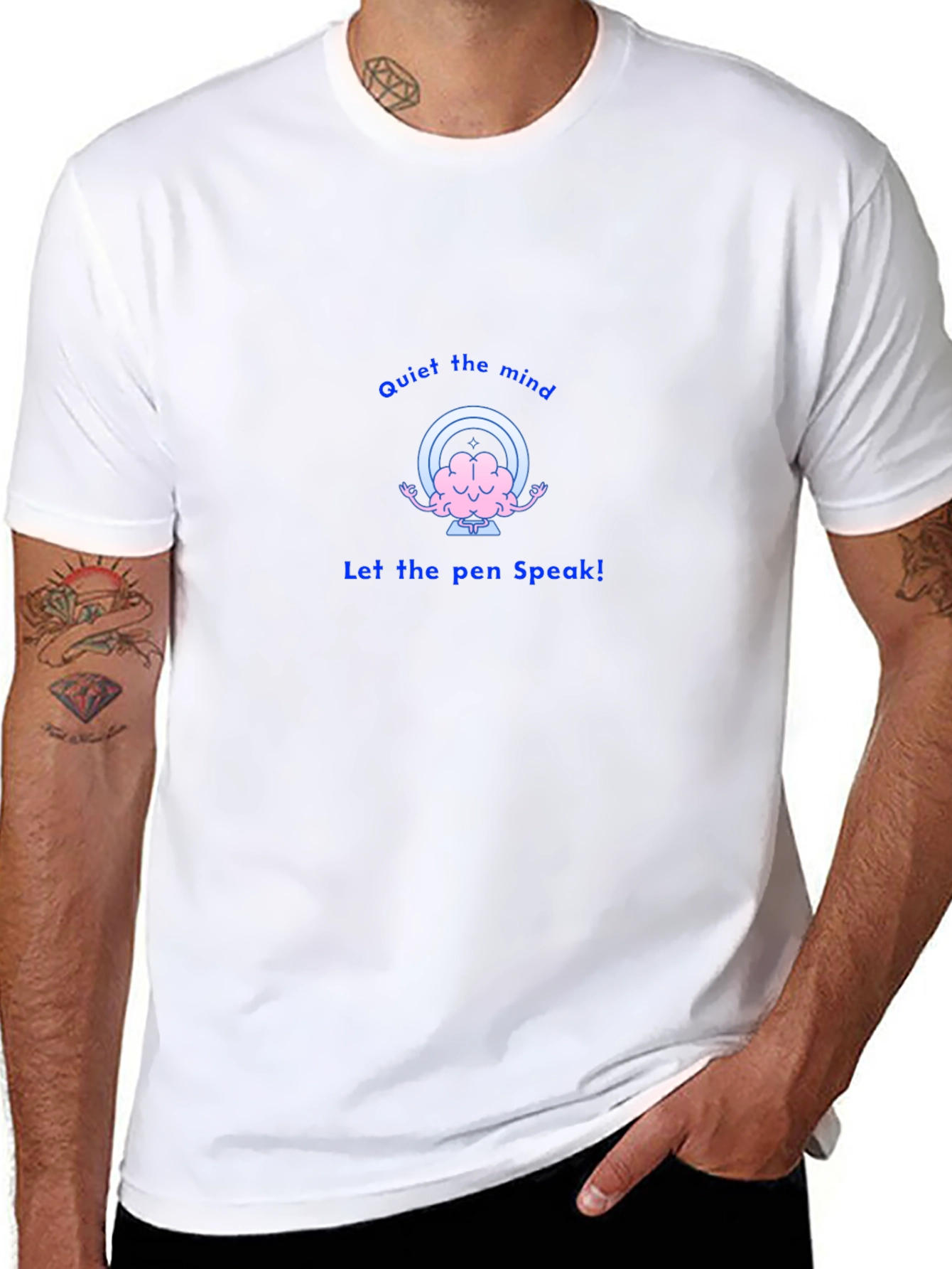 Quiet Mind T-Shirt - Brain Meditation Tee