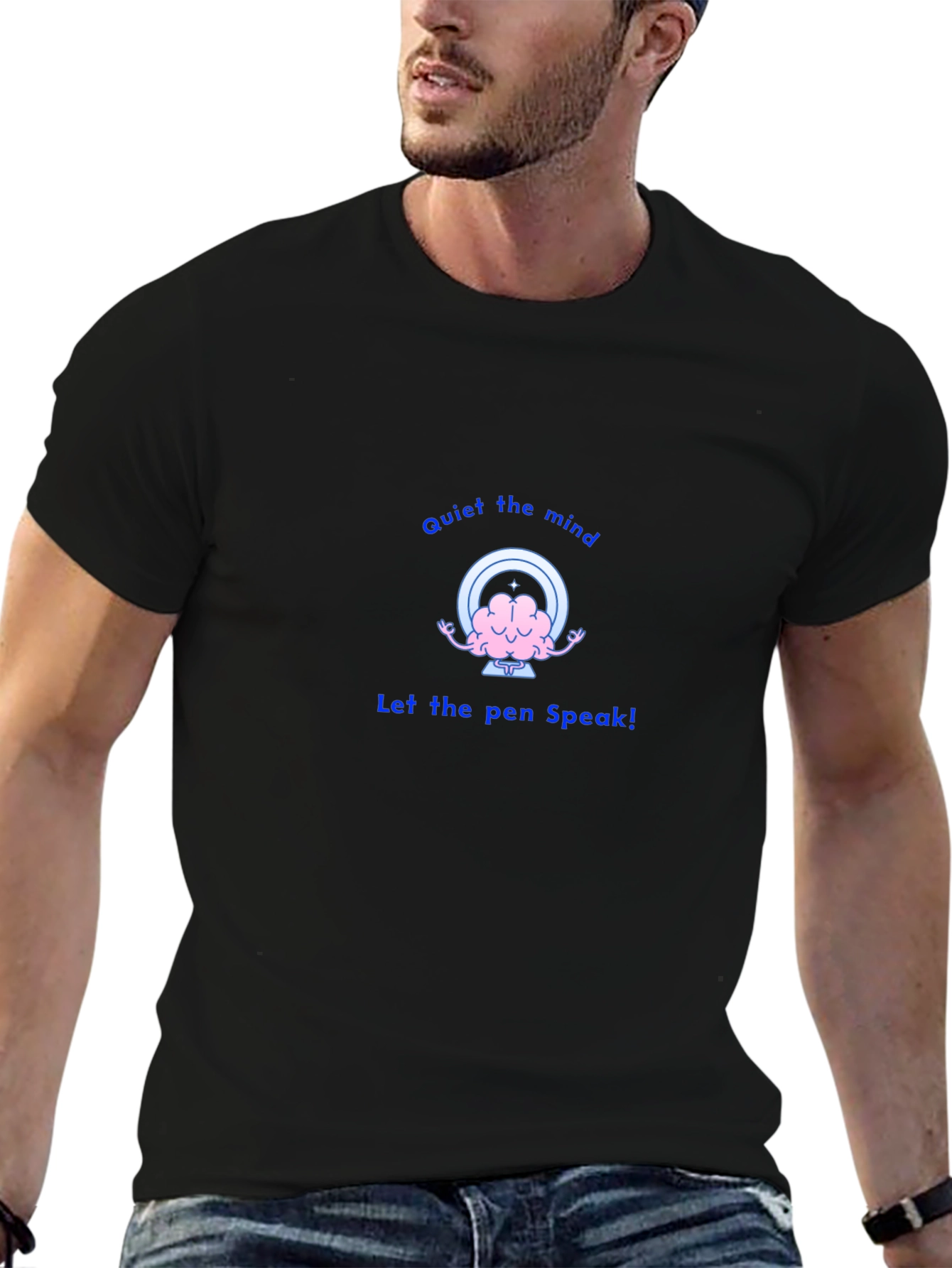 Quiet Mind T-Shirt - Brain Meditation Tee