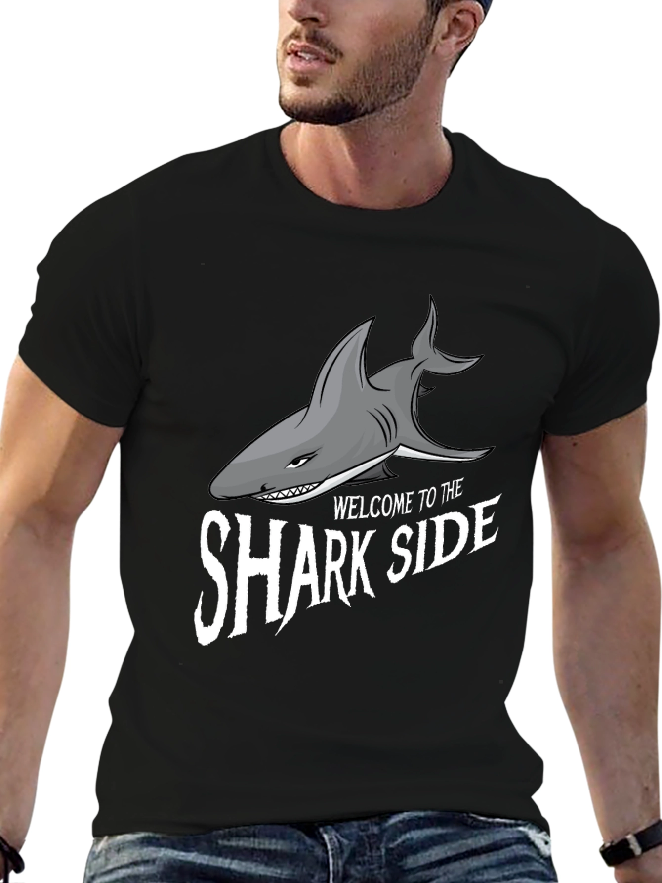 Shark Side T-Shirt -  Comfortable Graphic Tee