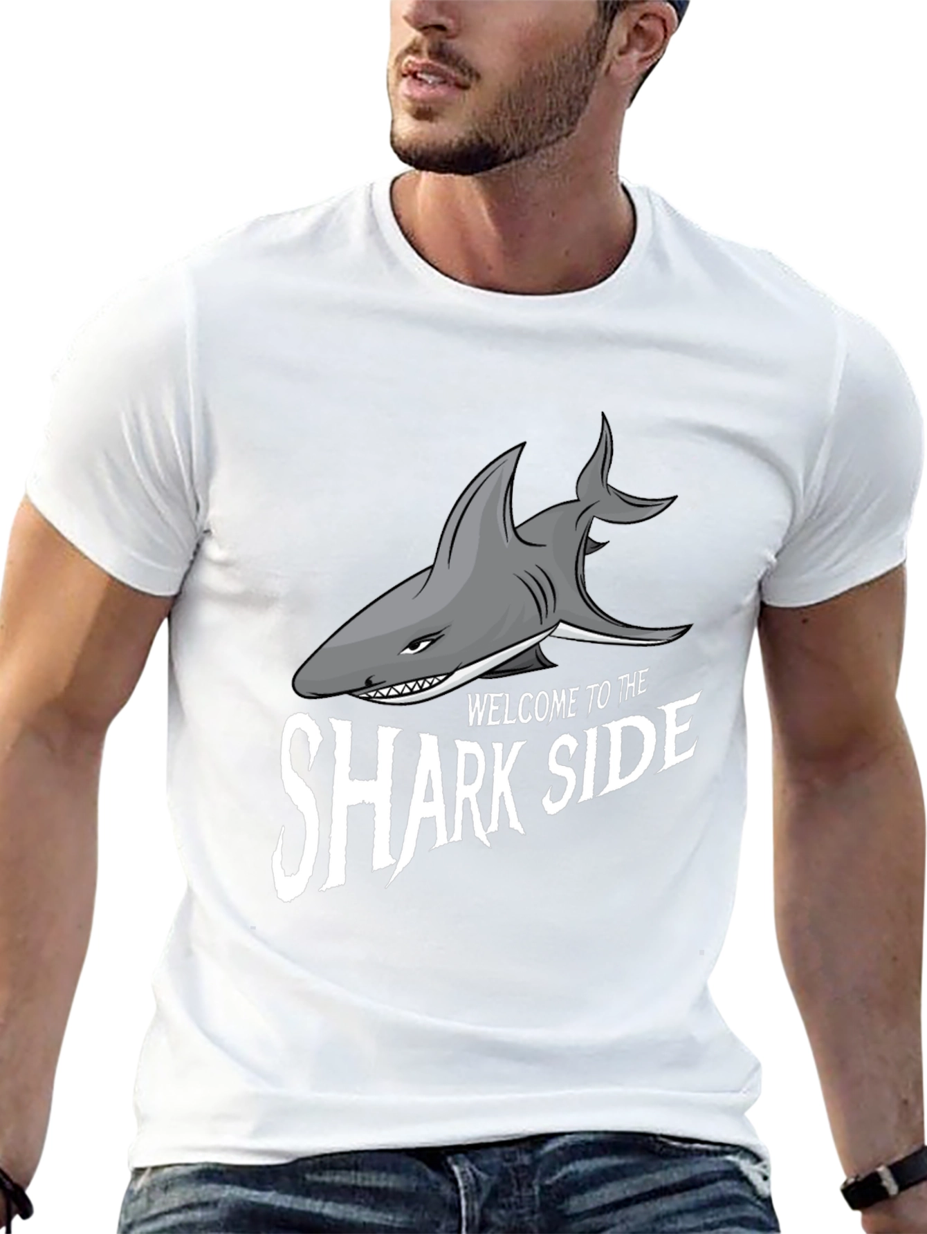 Shark Side T-Shirt -  Comfortable Graphic Tee