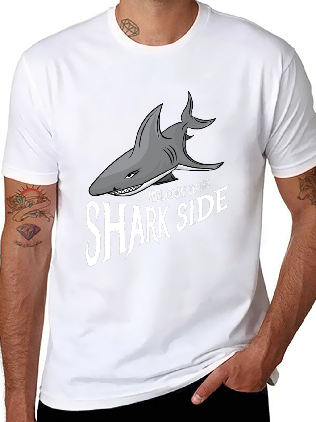 Shark Side T-Shirt -  Comfortable Graphic Tee