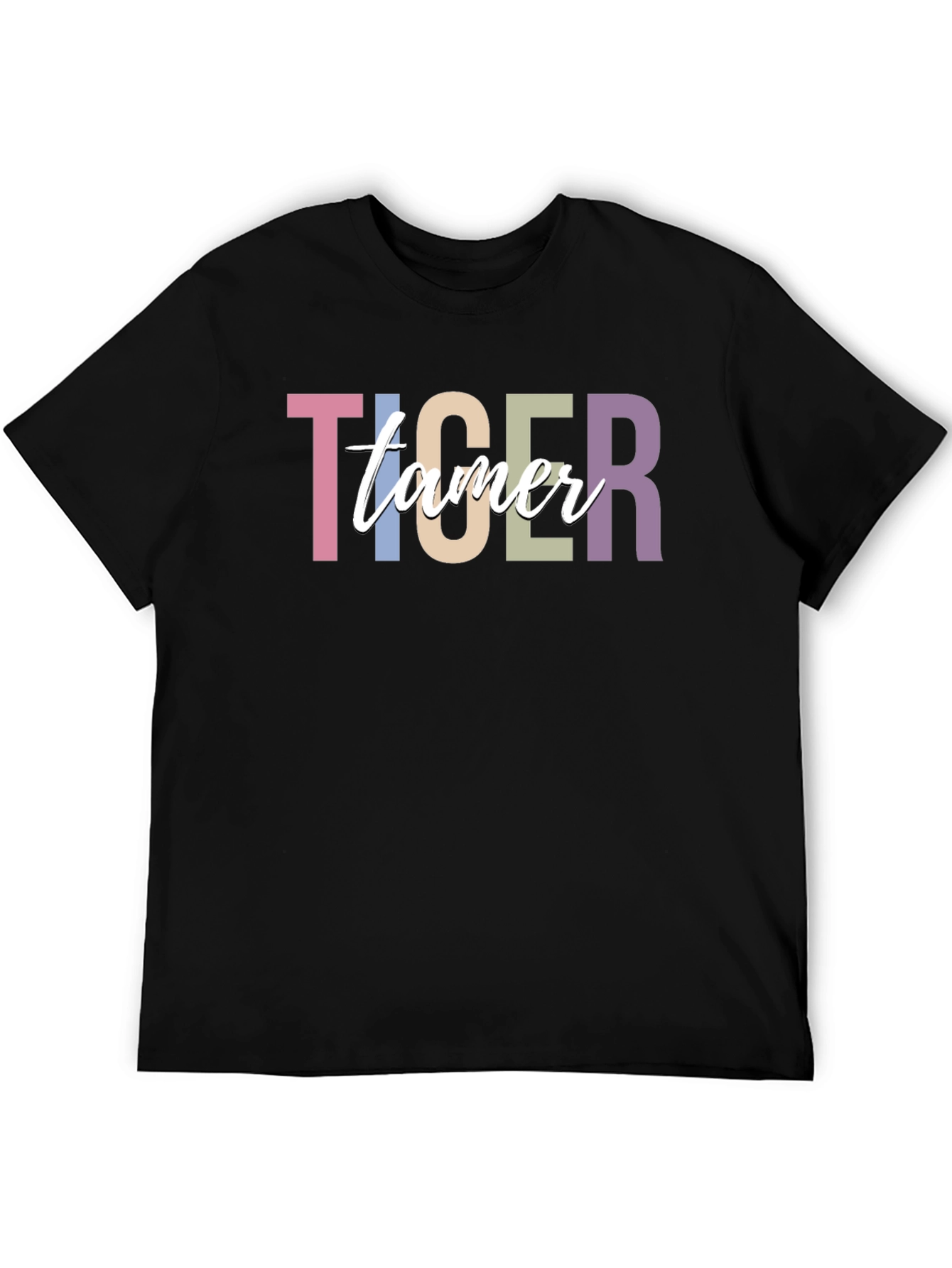 Tiger Tamer Graphic Black T-Shirt