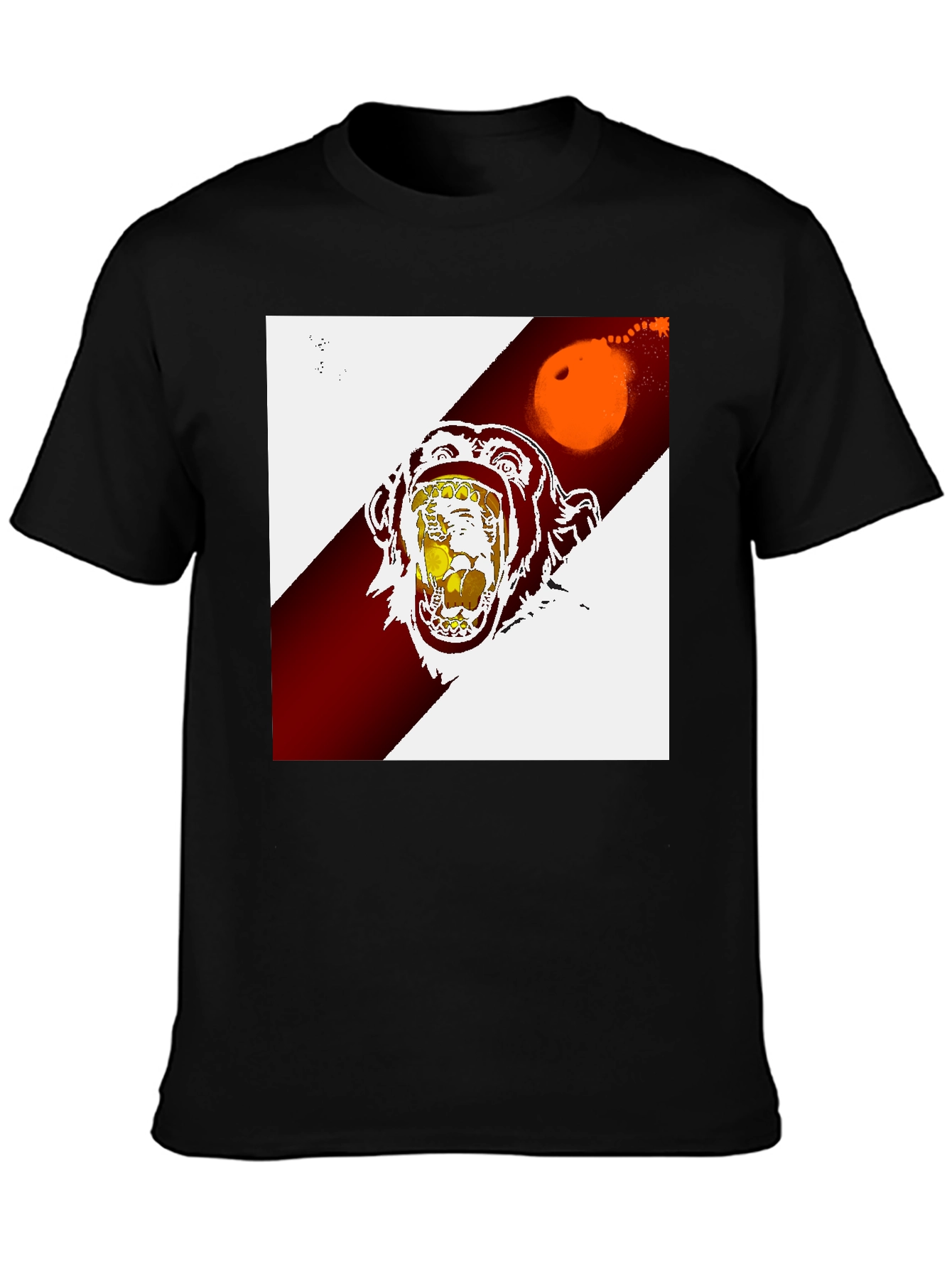 Graphic Tee - Screaming Monkey Face