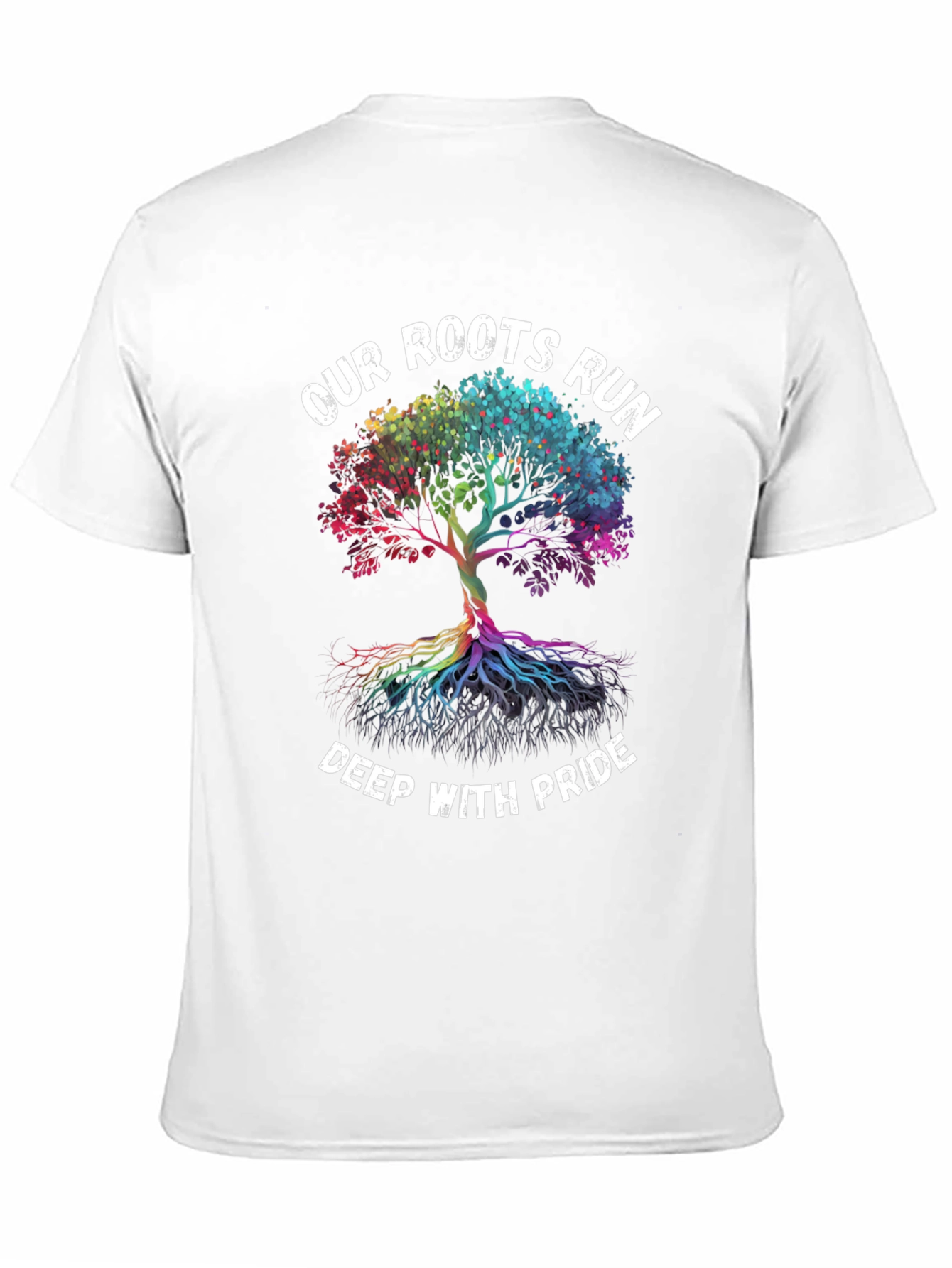 Pride Roots T-Shirt: Rainbow Tree of Life Graphic Tee