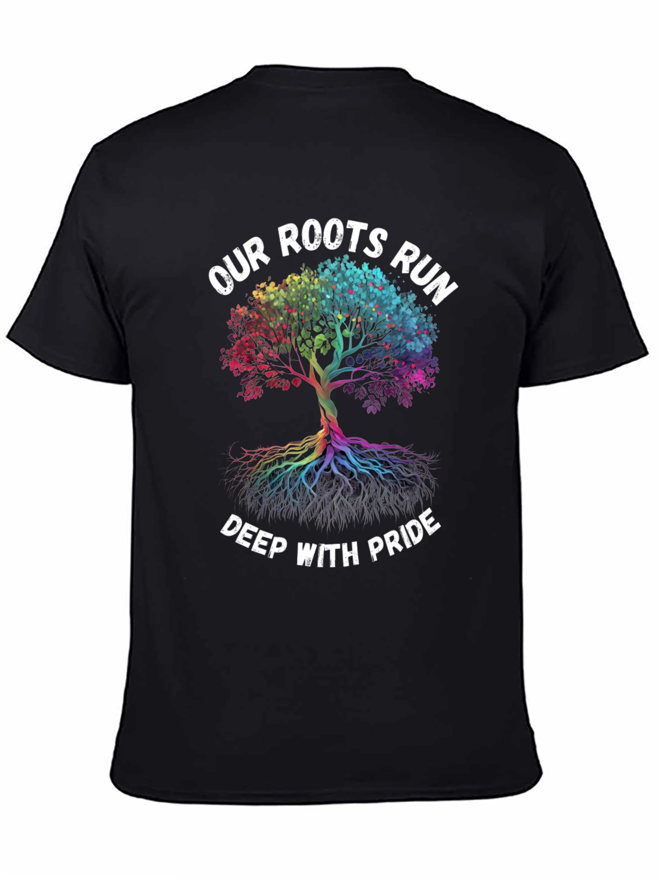 Pride Roots T-Shirt: Rainbow Tree of Life Graphic Tee