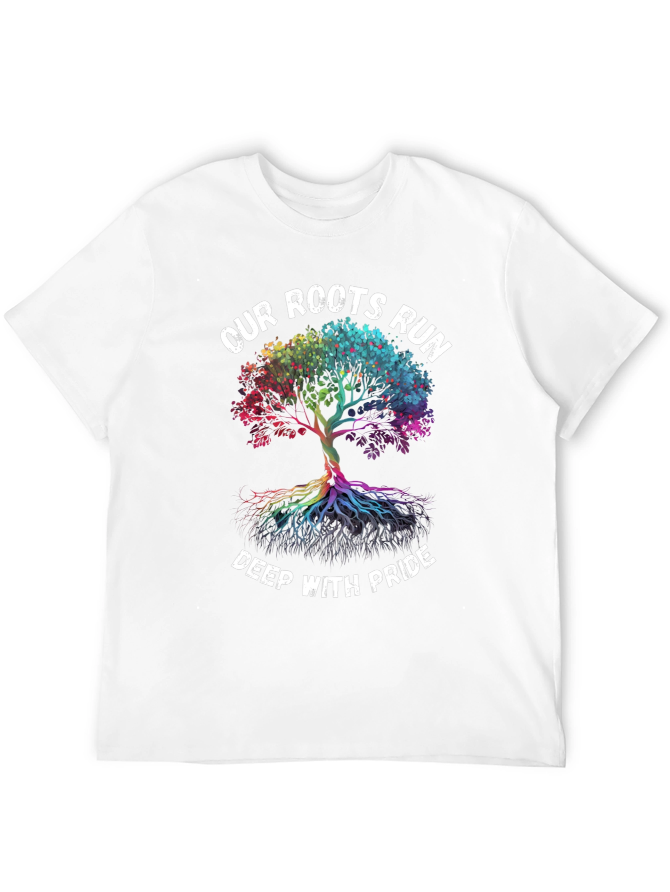 Pride Roots T-Shirt: Rainbow Tree of Life Graphic Tee