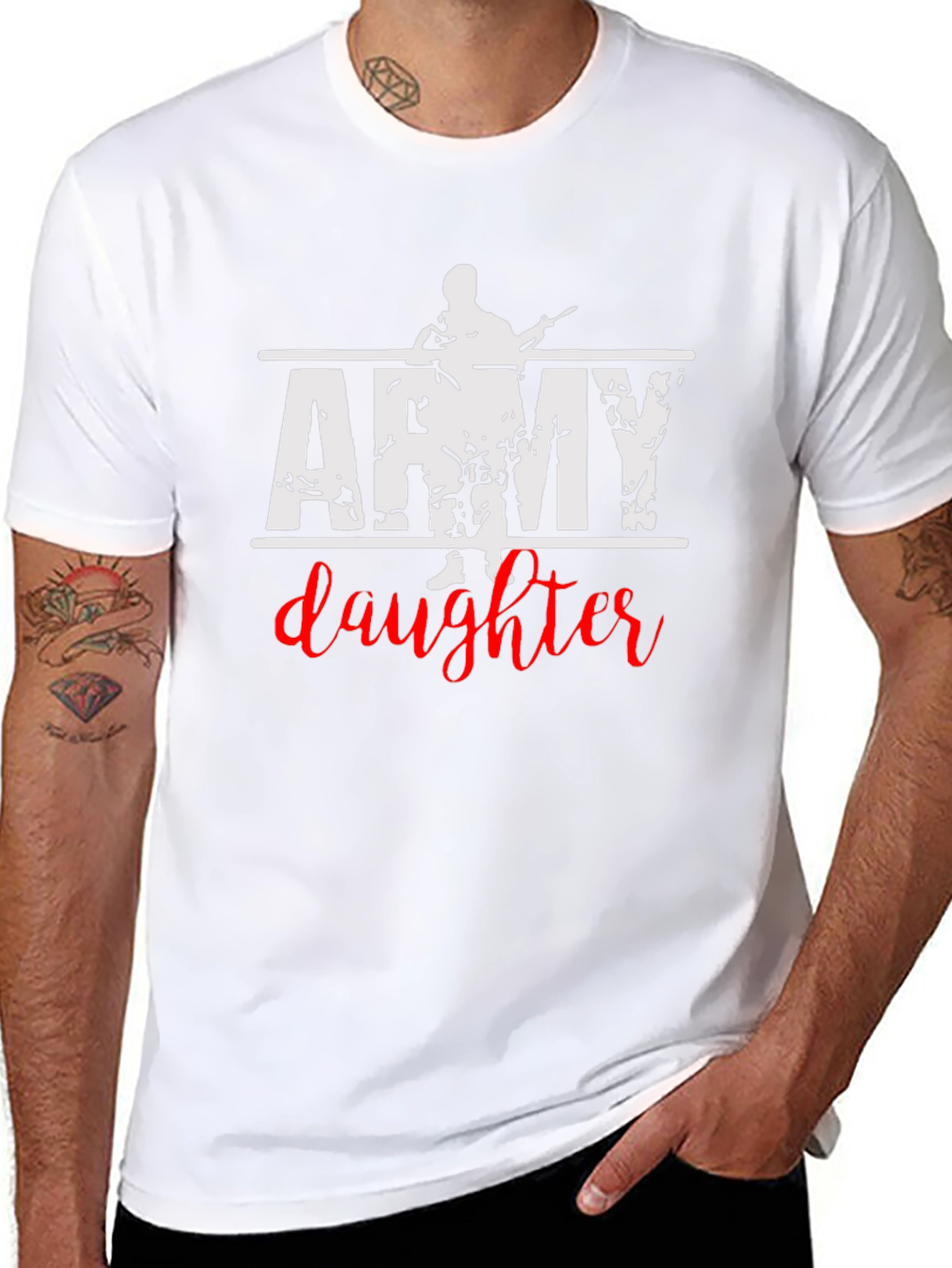 Army Daughter Graphic T-Shirt