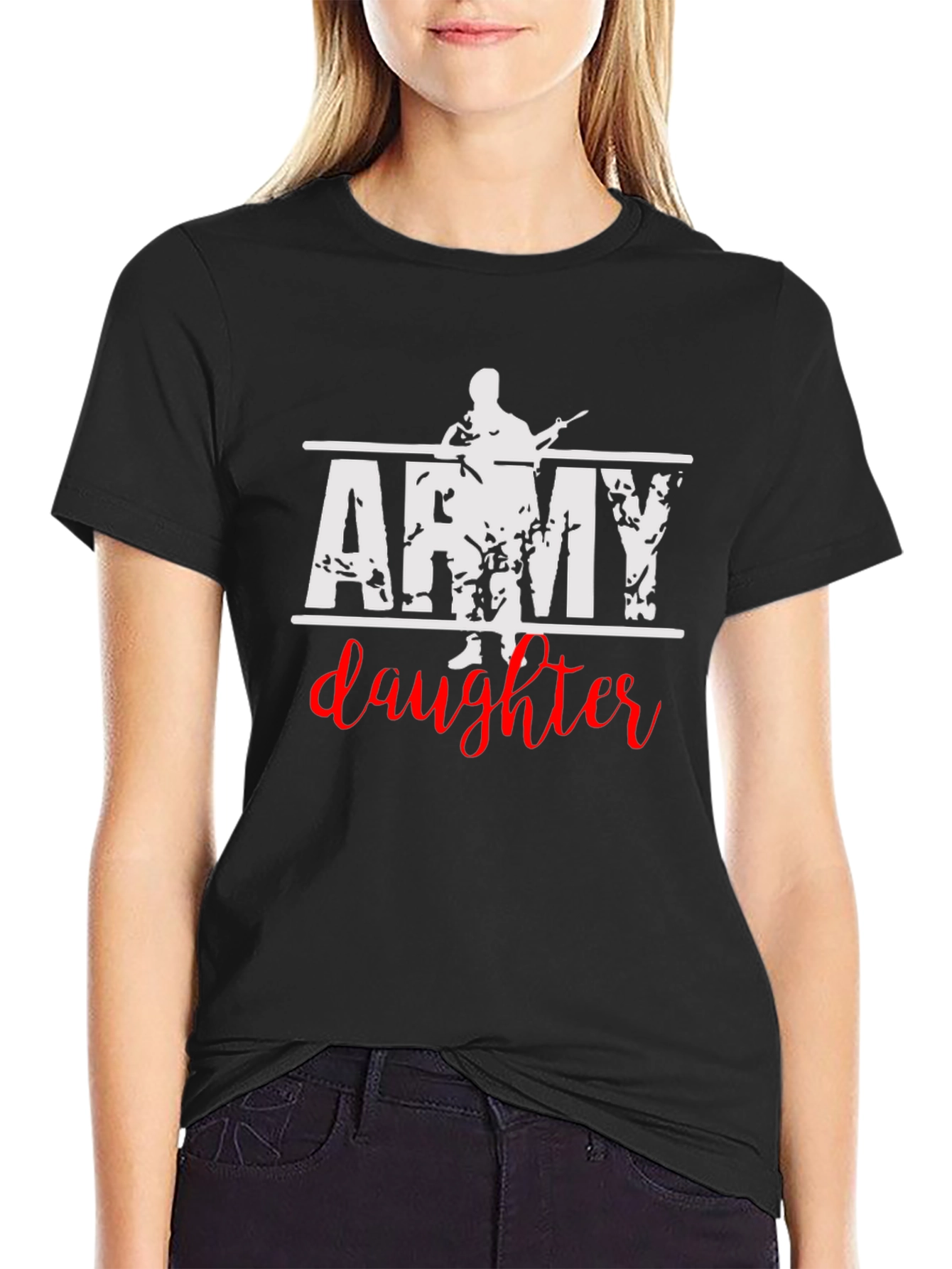 Army Daughter Graphic T-Shirt