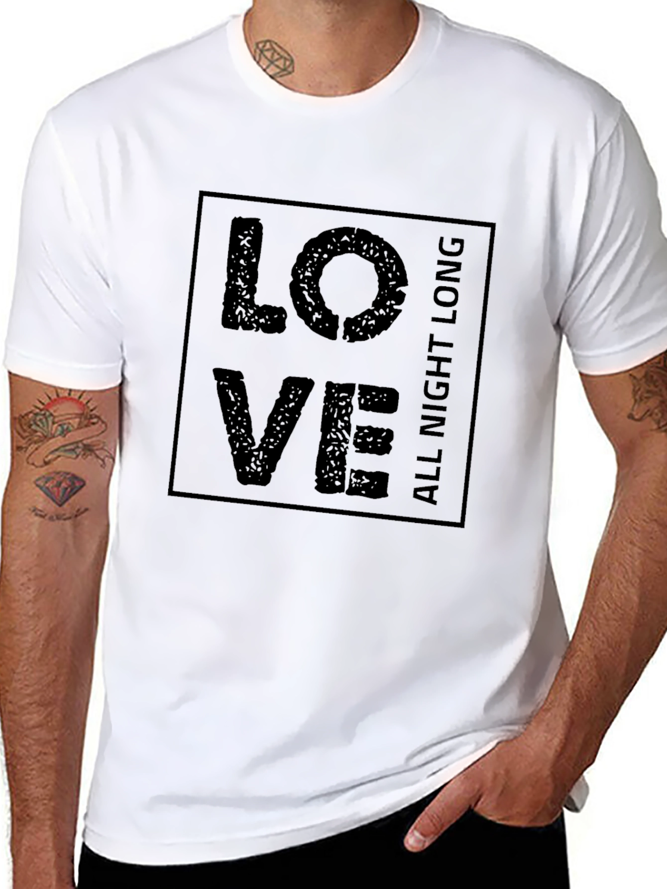 Love All Night Long Graphic Tee