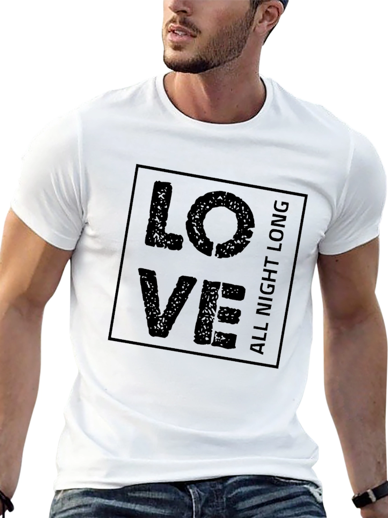 Love All Night Long Graphic Tee