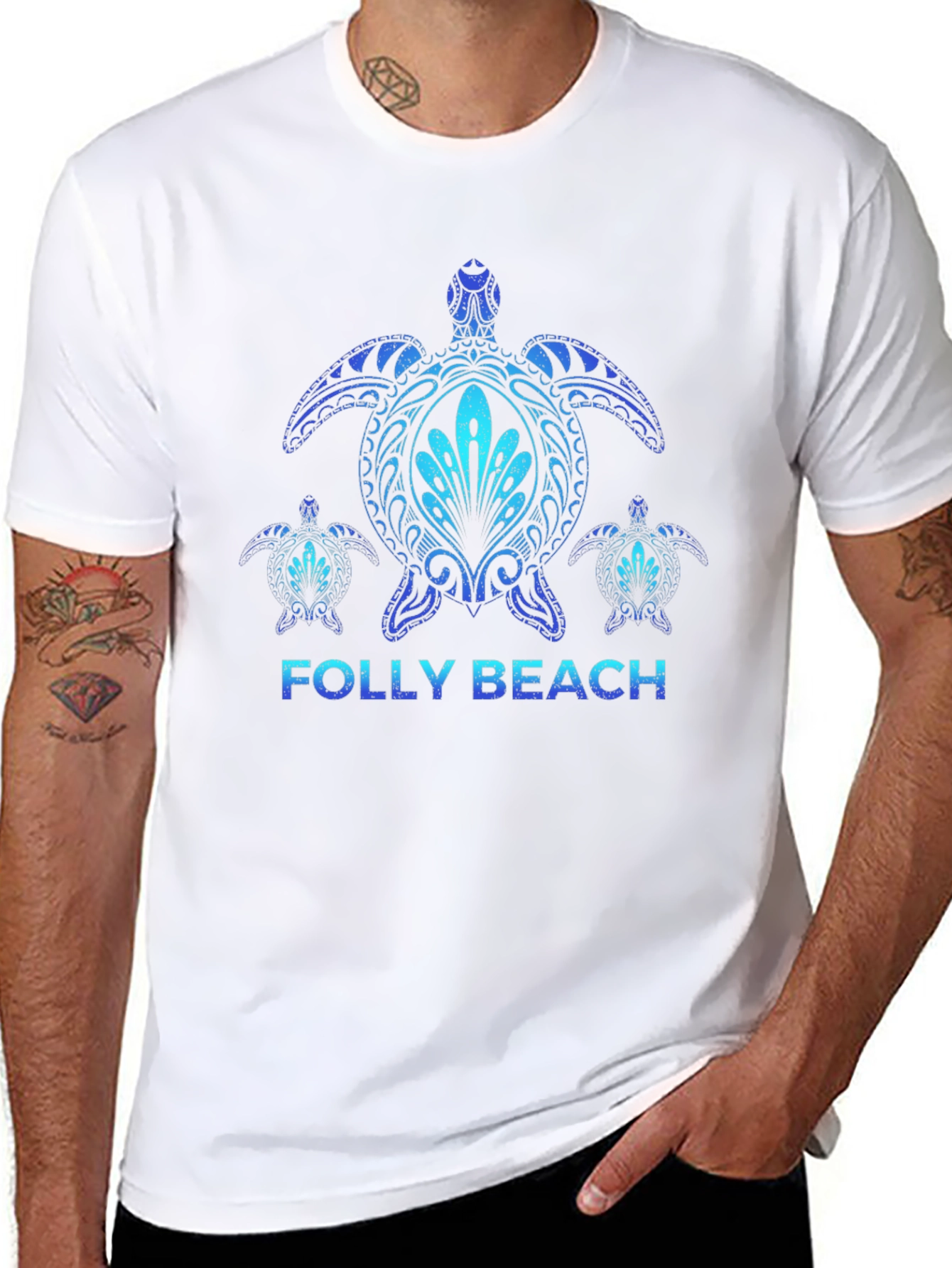 Folly Beach Turtle Graphic Tee
