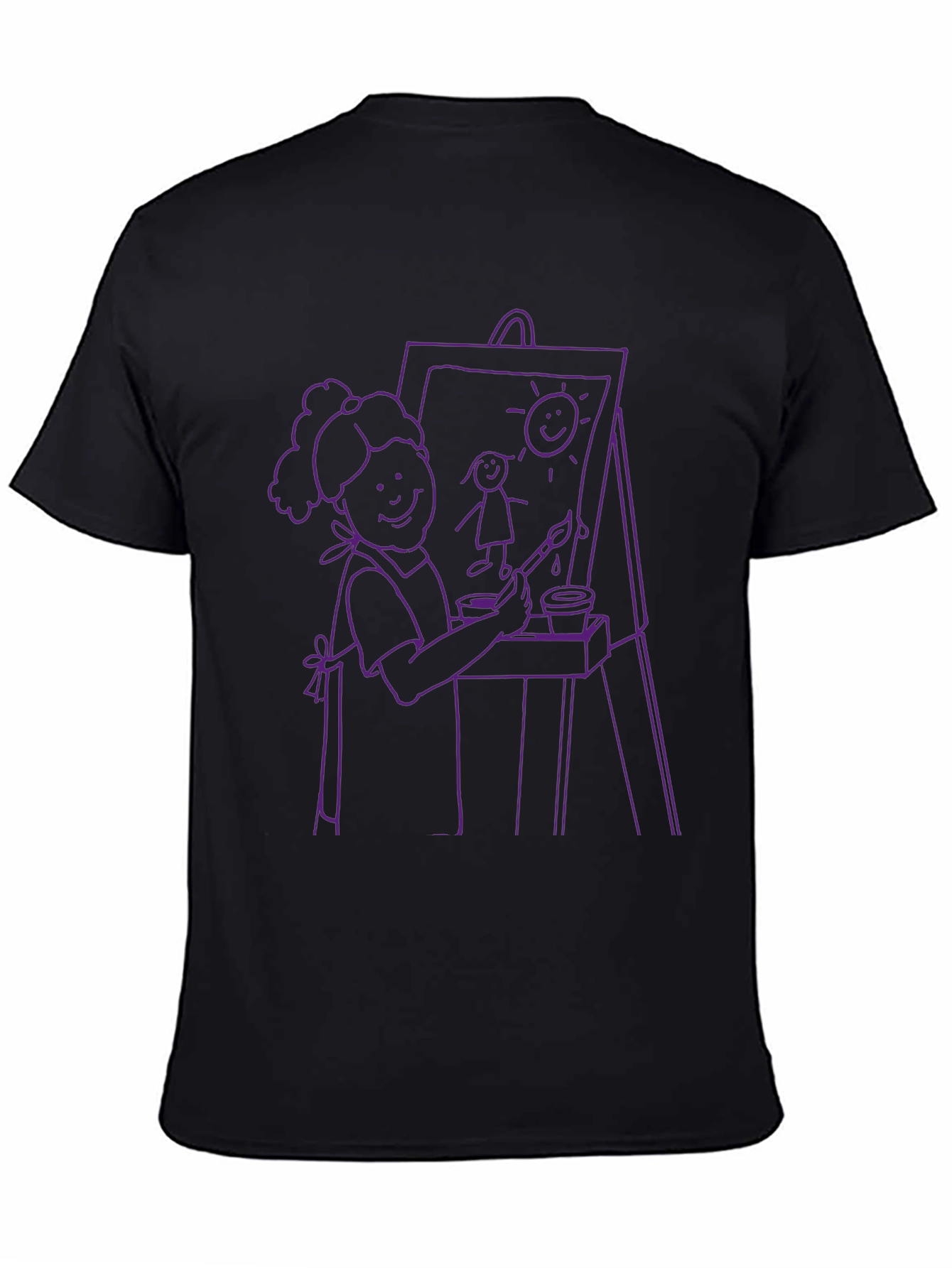 Artist Graphic Tee - Creative Illustration Shirt