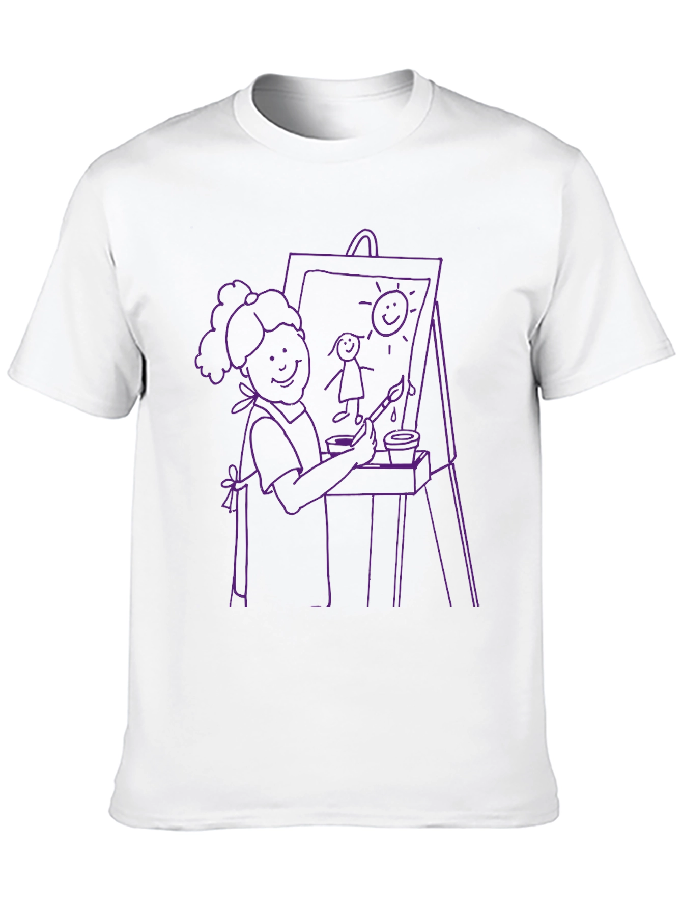 Artist Graphic Tee - Creative Illustration Shirt