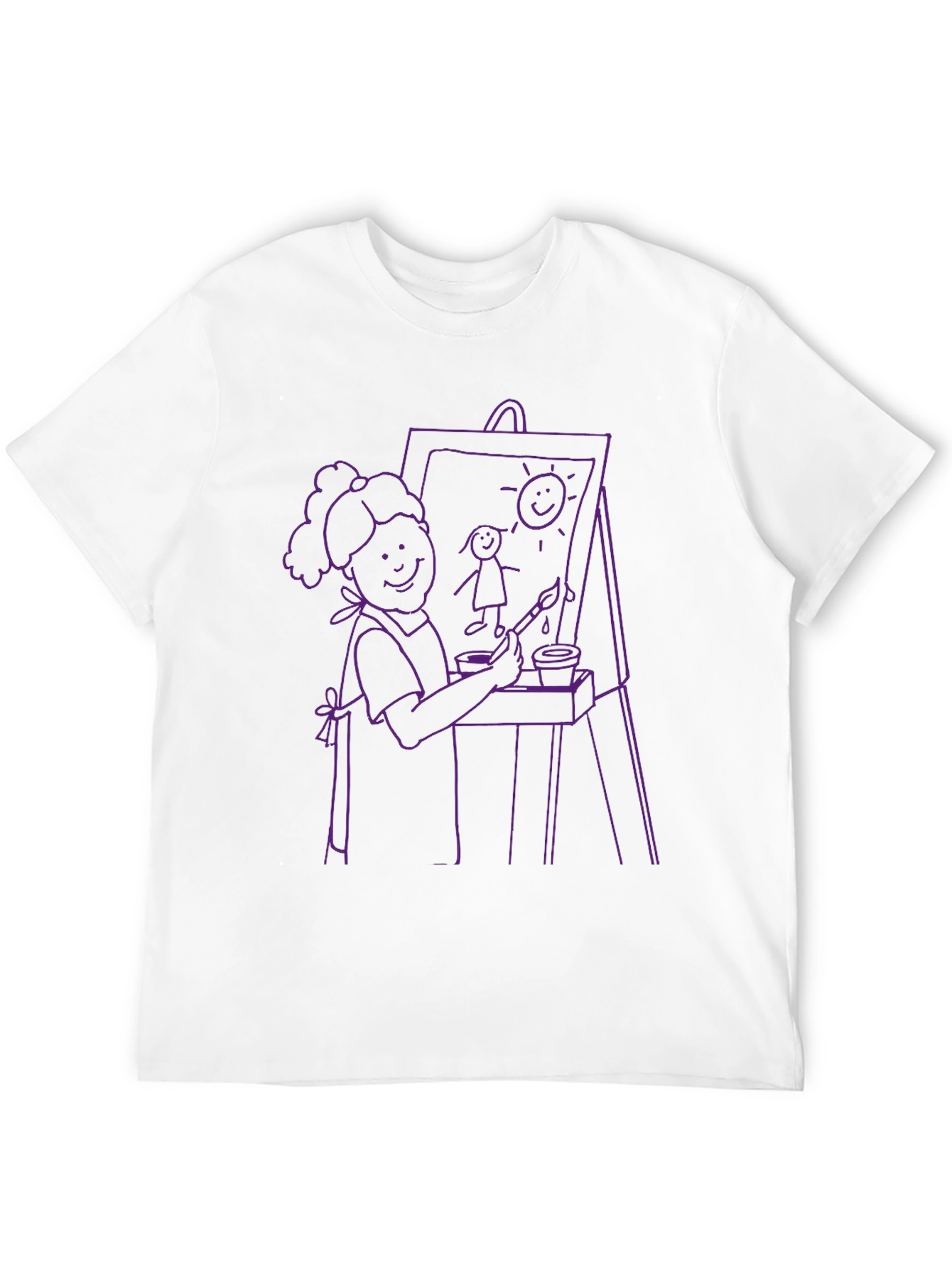 Artist Graphic Tee - Creative Illustration Shirt