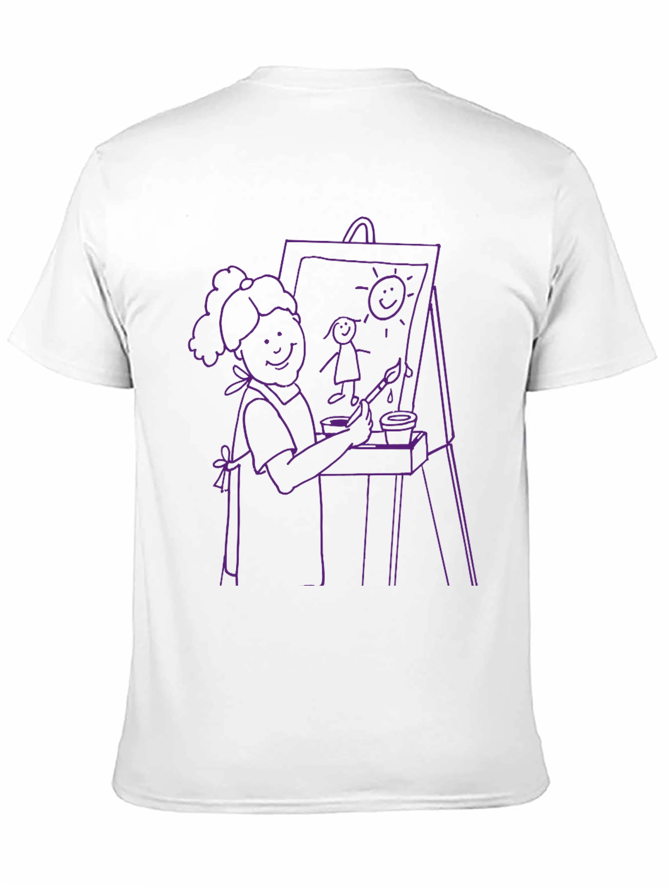 Artist Graphic Tee - Creative Illustration Shirt