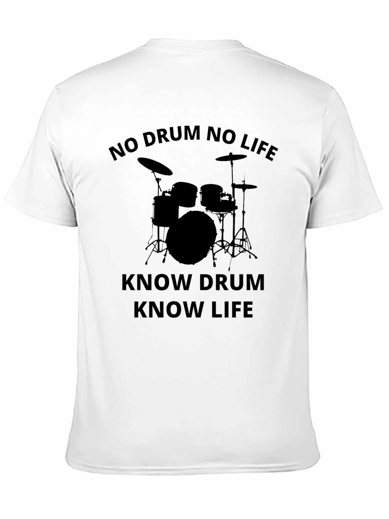 No Drum No Life Graphic Tee - Black