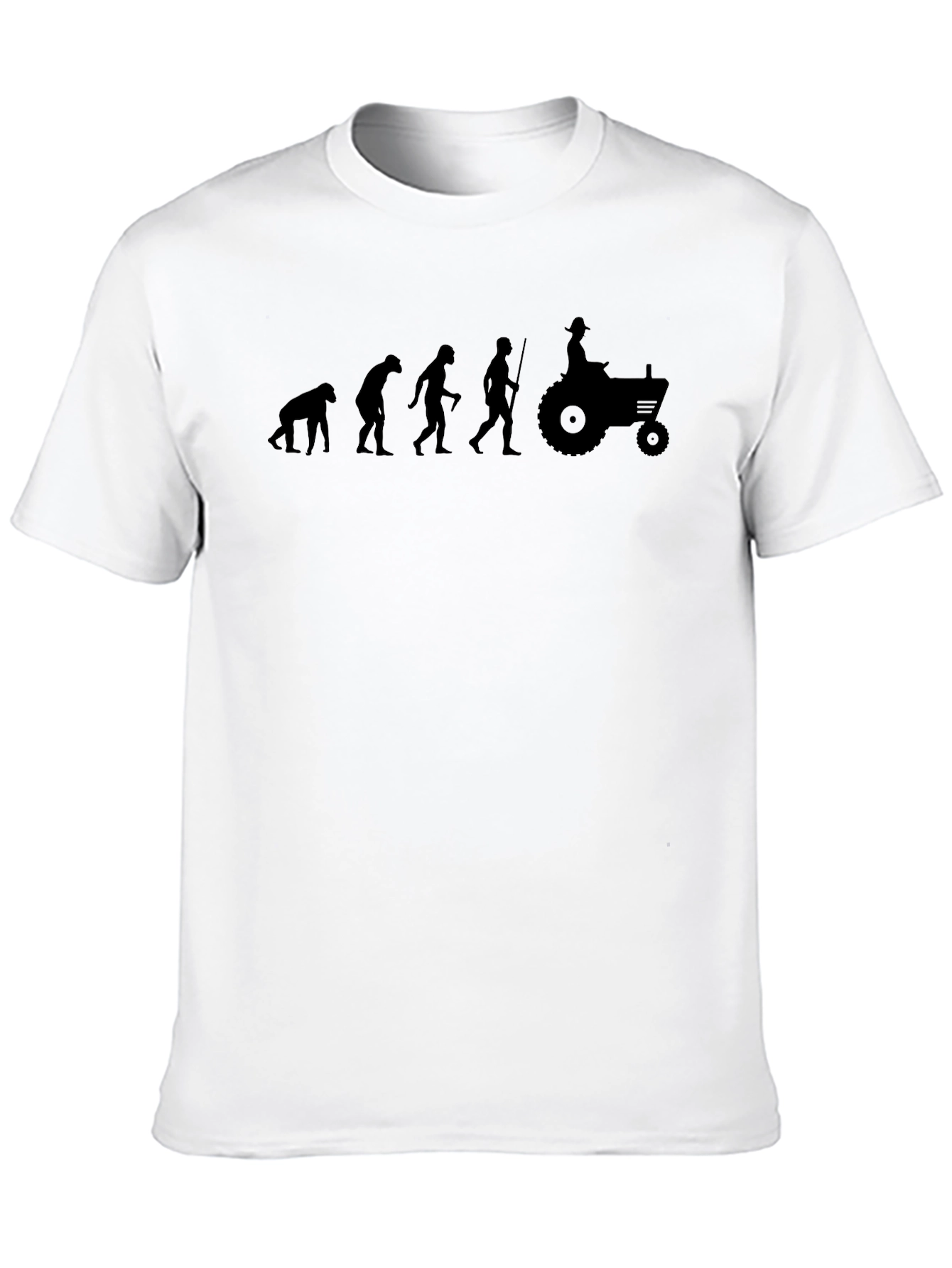 Evolution of Farming T-Shirt - Black Graphic Tee
