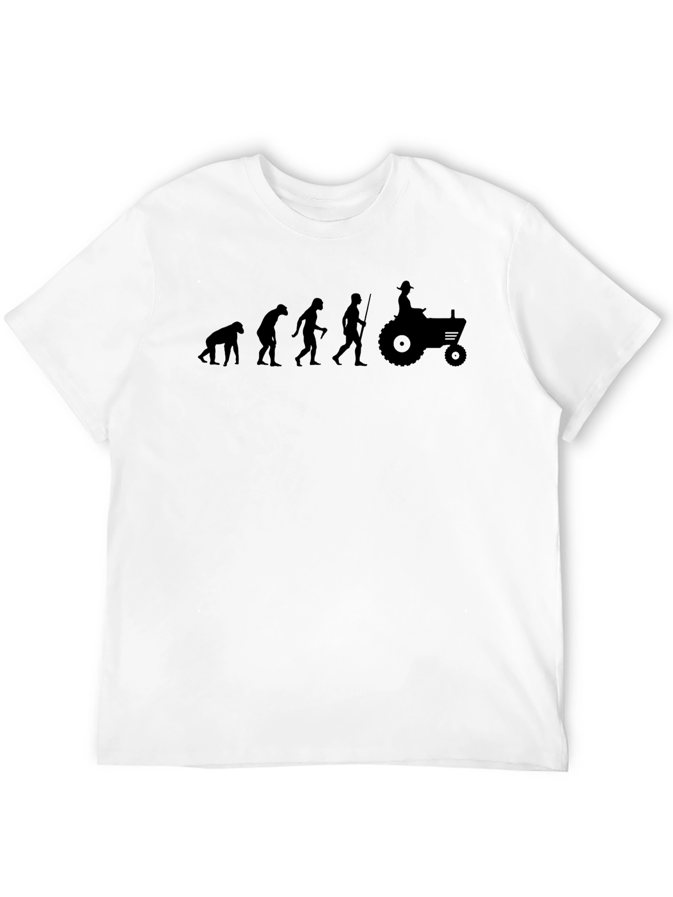 Evolution of Farming T-Shirt - Black Graphic Tee