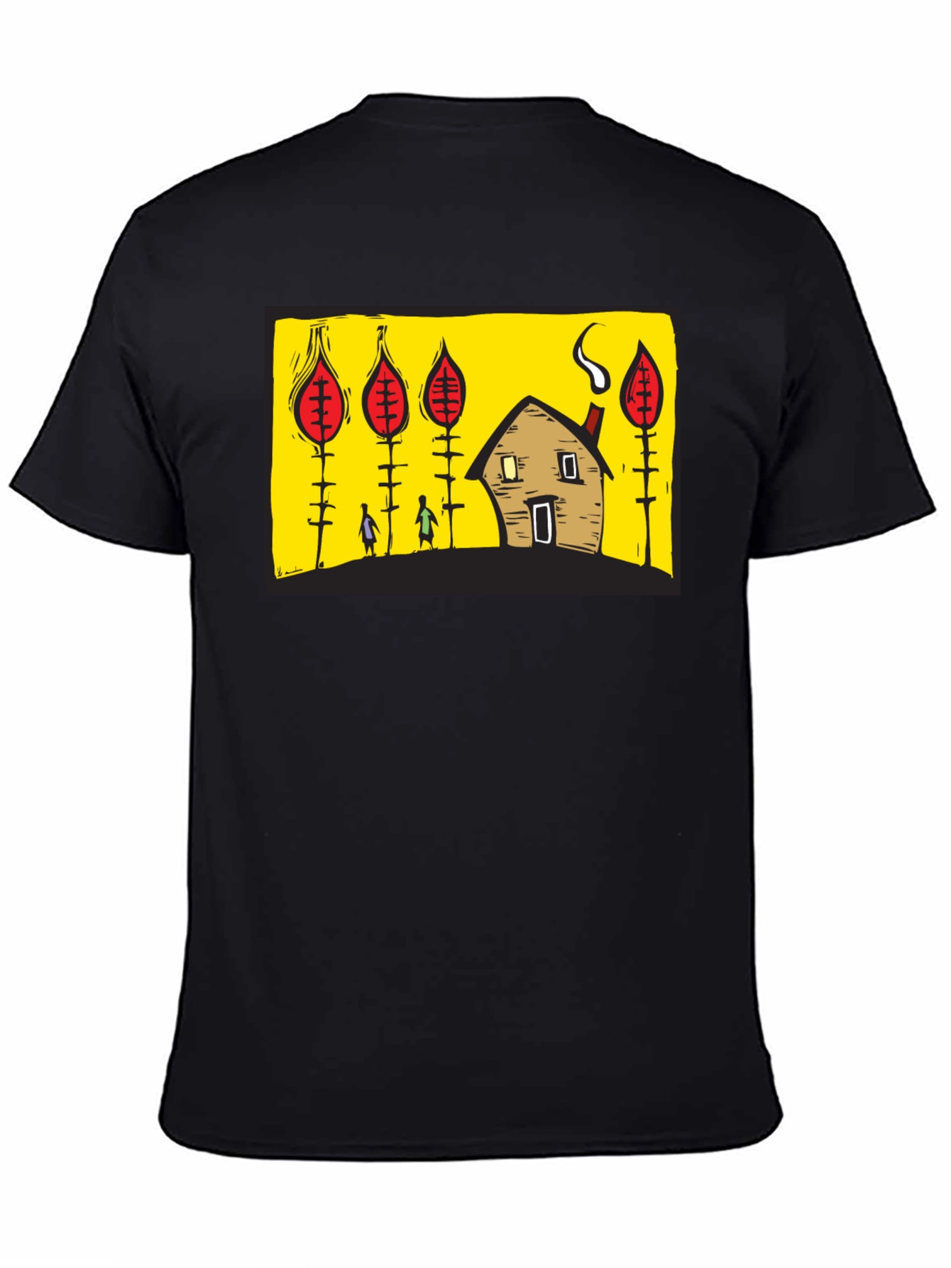 Graphic Print Crew Neck T-Shirt