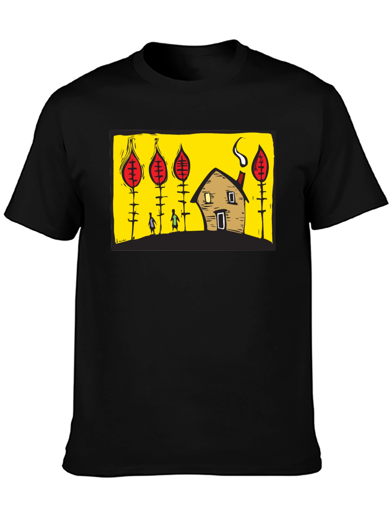 Graphic Print Crew Neck T-Shirt