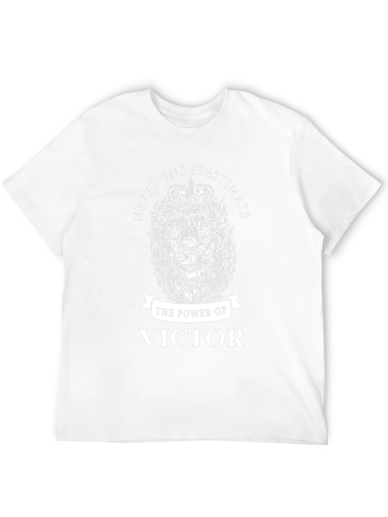 Never Underestimate Victor Lion Black Graphic T-Shirt