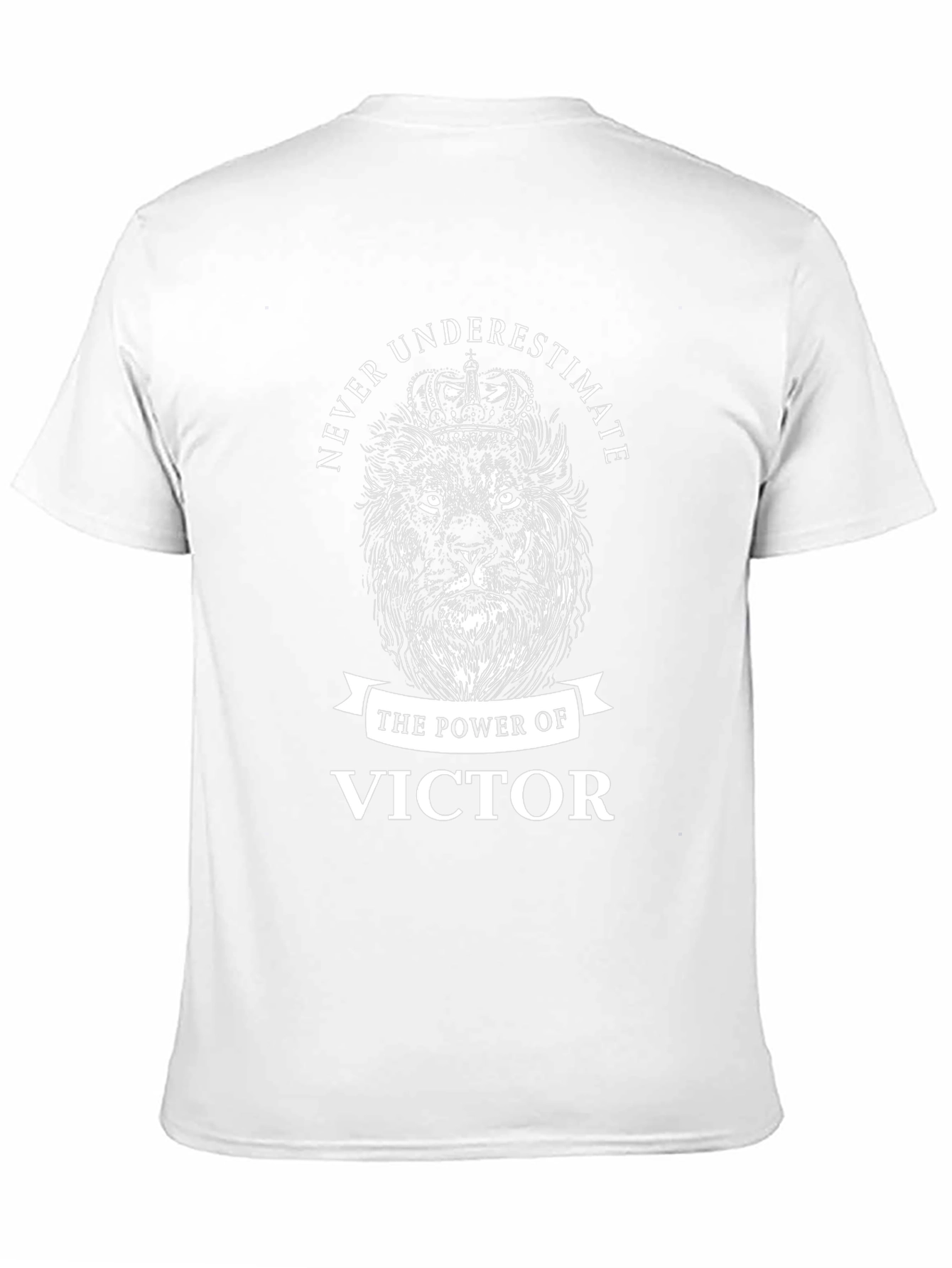 Never Underestimate Victor Lion Black Graphic T-Shirt